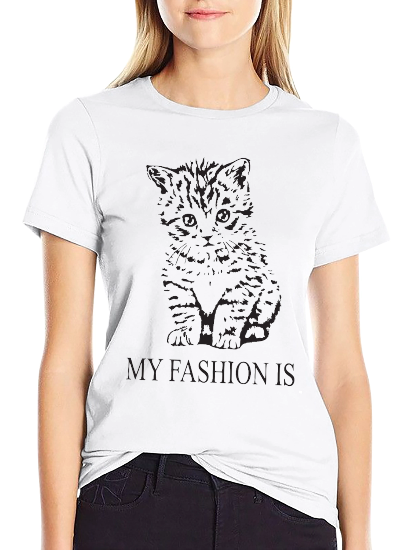 Cat Fashion Tee - Stylish & Unique!