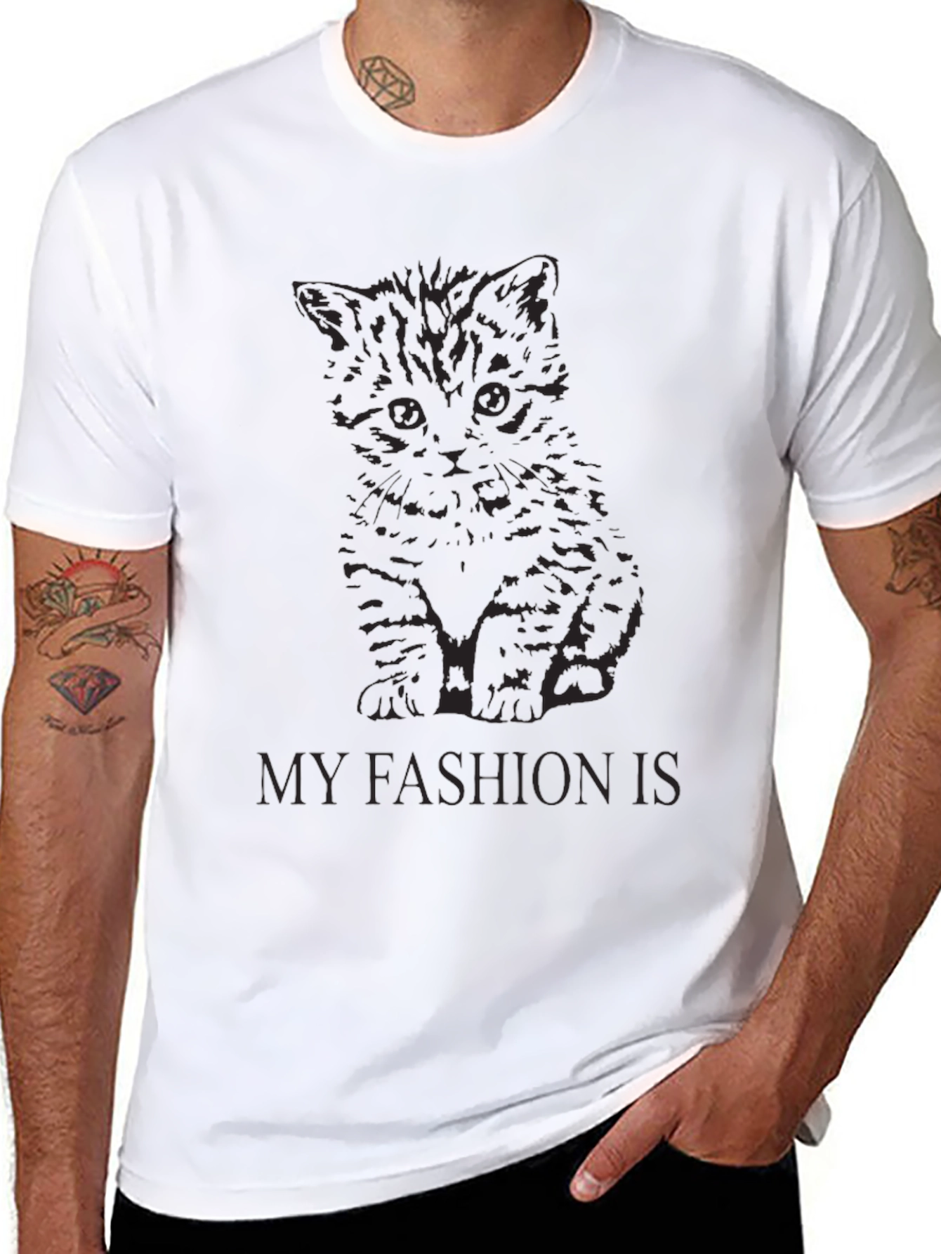 Cat Fashion Tee - Stylish & Unique!