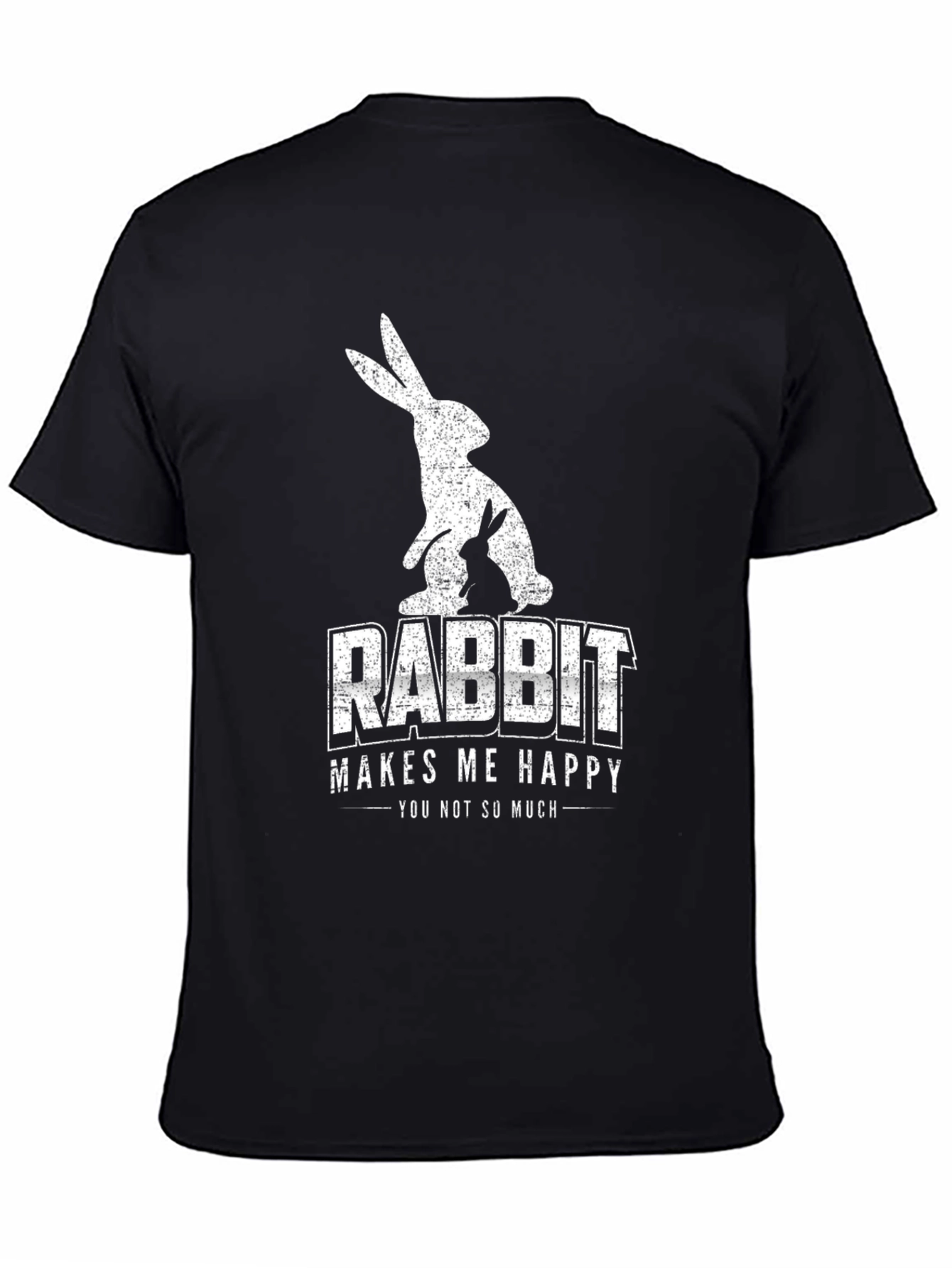 Rabbit Makes Me Happy Graphic Tee - Unisex