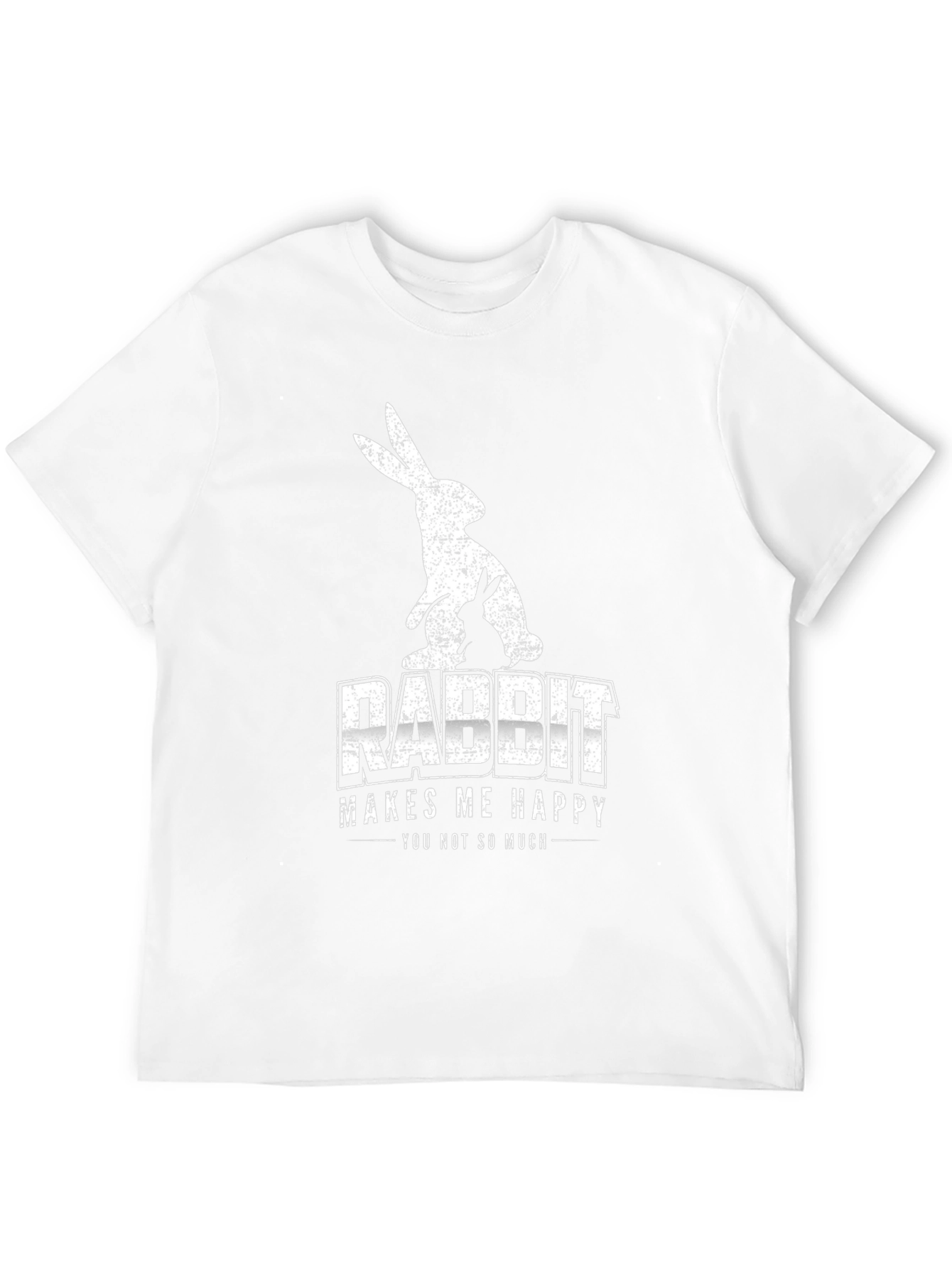 Rabbit Makes Me Happy Graphic Tee - Unisex