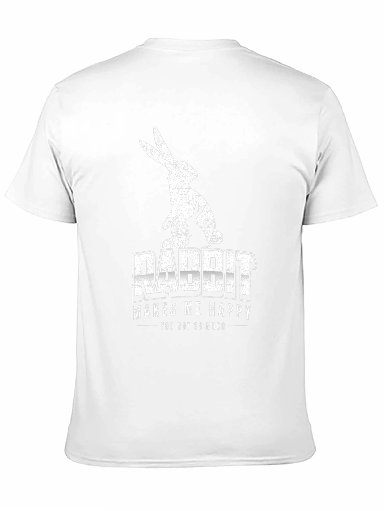 Rabbit Makes Me Happy Graphic Tee - Unisex