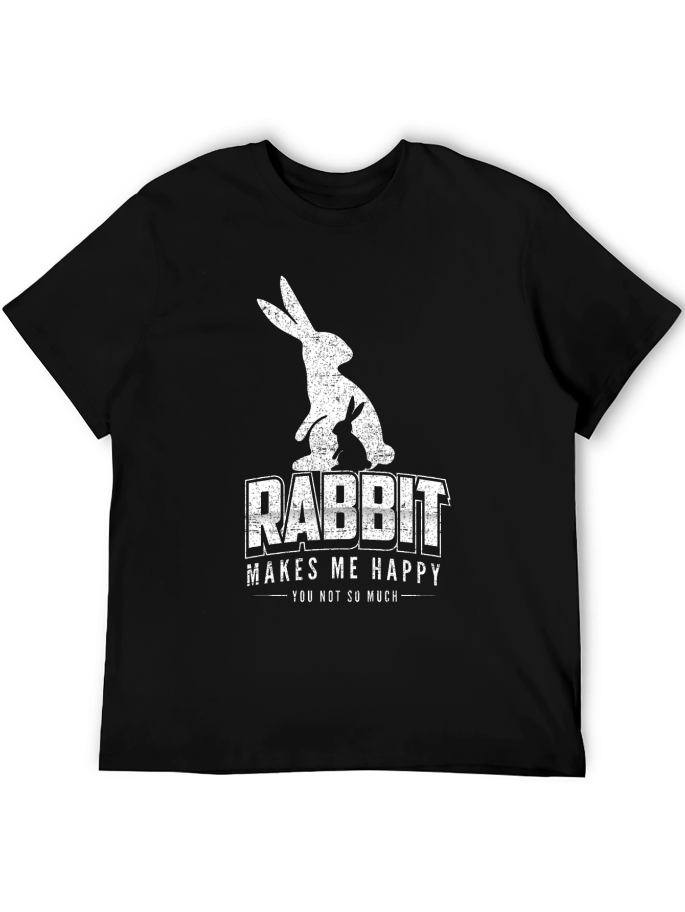 Rabbit Makes Me Happy Graphic Tee - Unisex