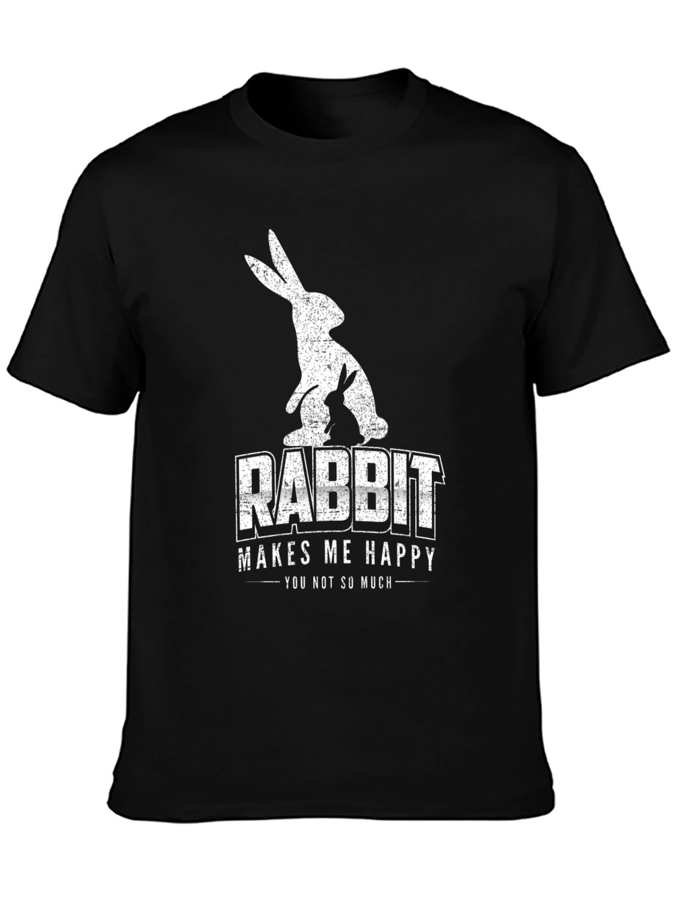 Rabbit Makes Me Happy Graphic Tee - Unisex