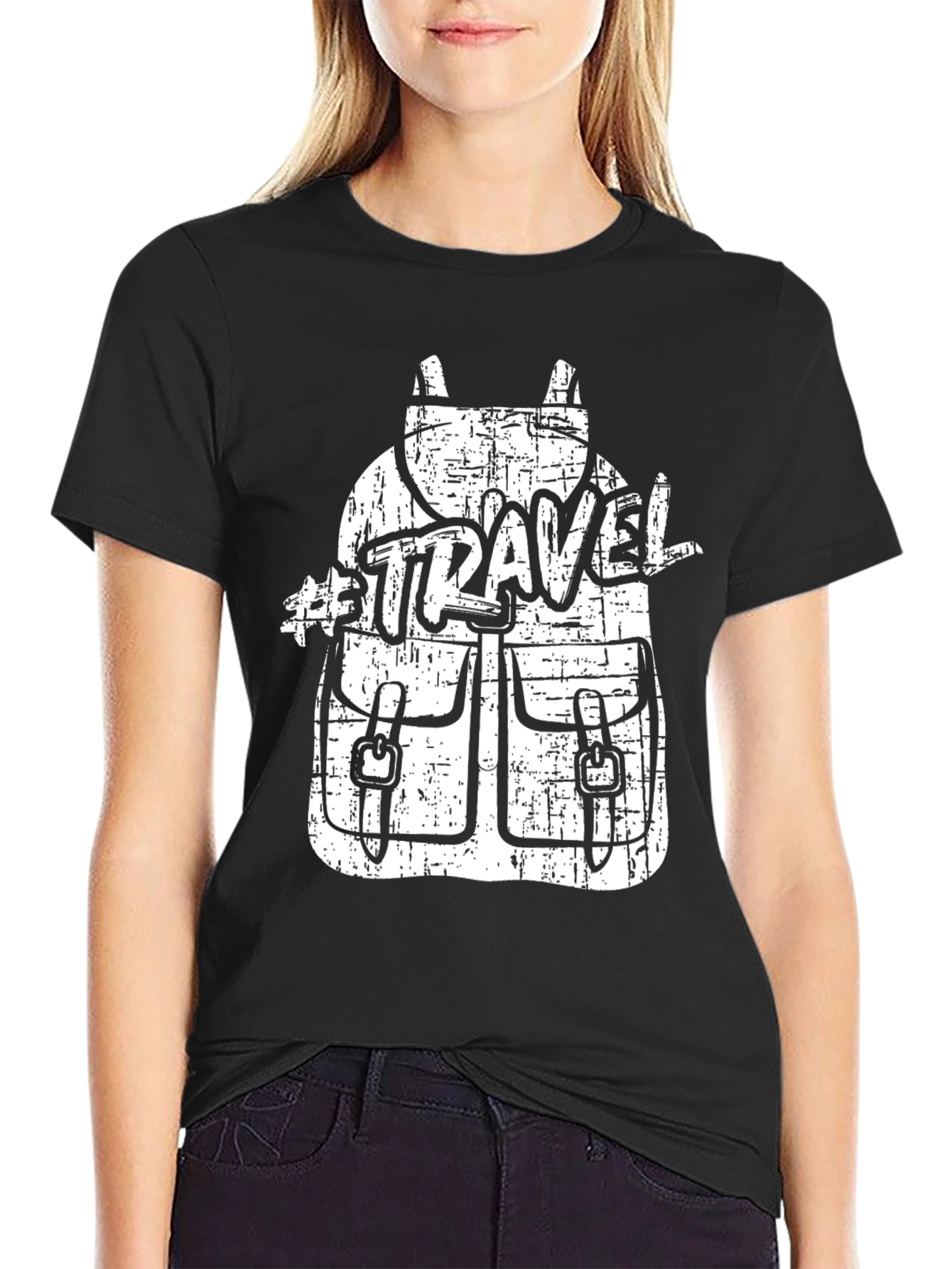 Travel Backpack Graphic Tee - Adventure Ready