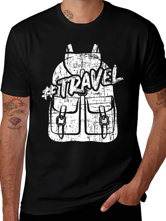 Travel Backpack Graphic Tee - Adventure Ready