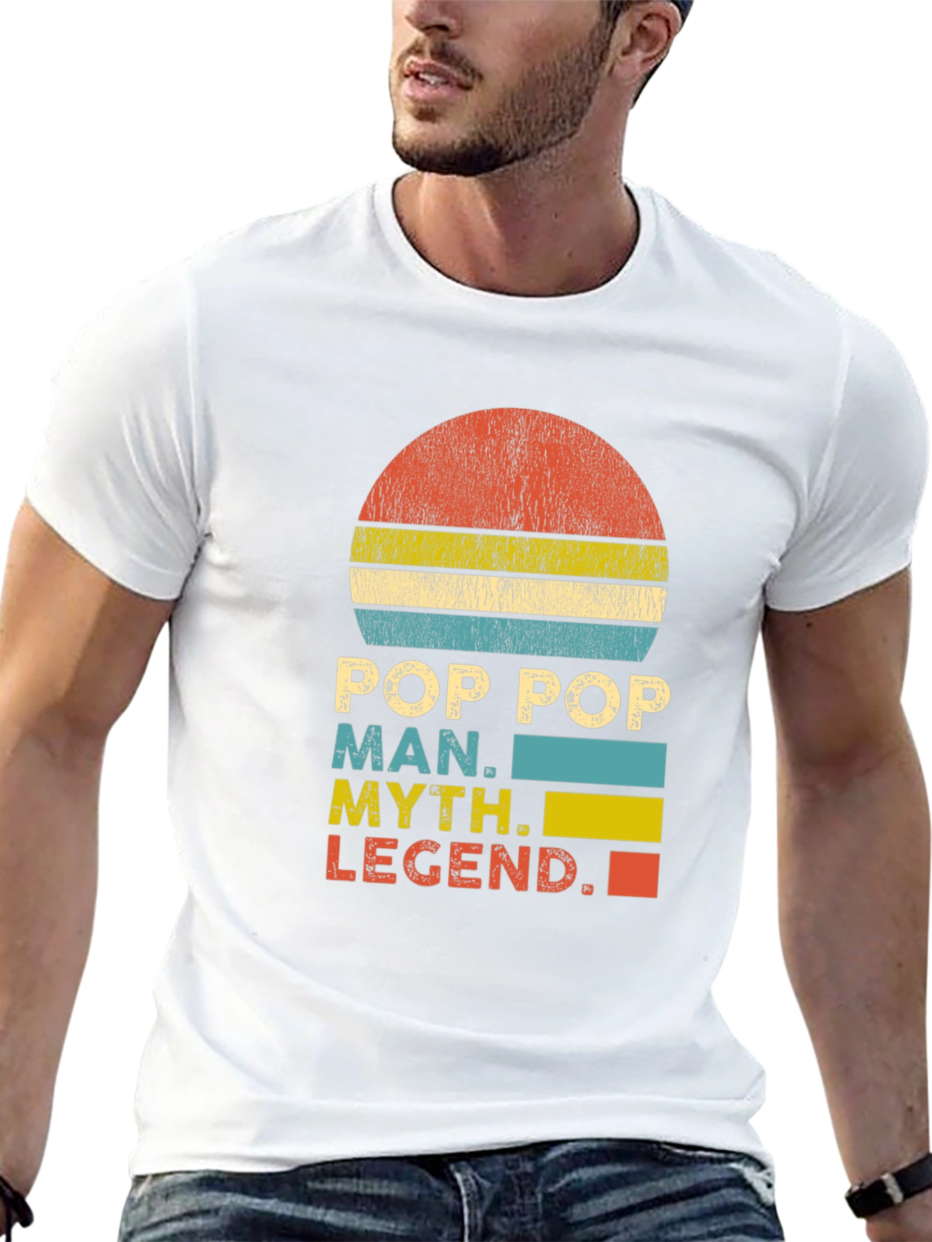 Pop Pop Man Myth Legend Graphic T-Shirt