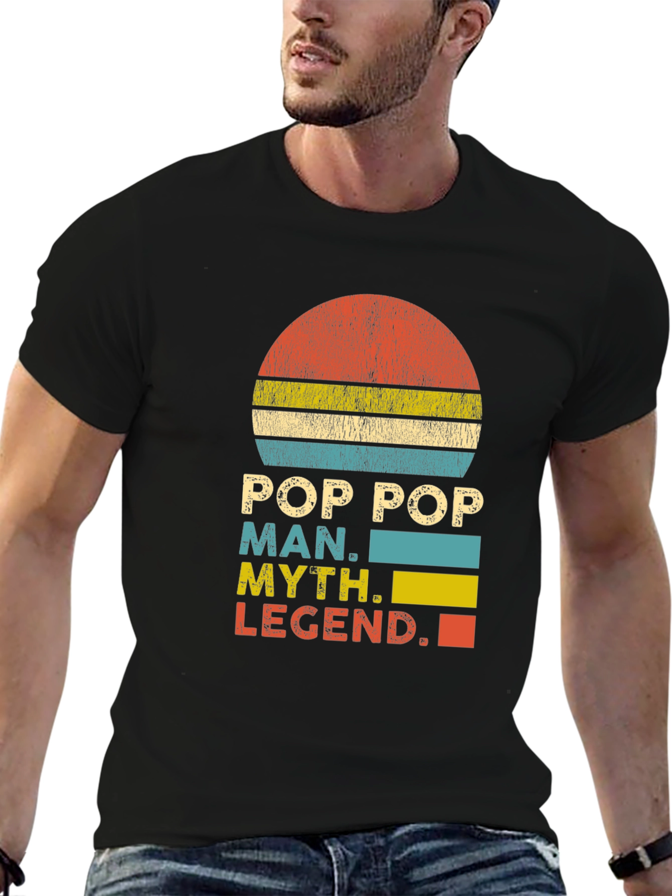 Pop Pop Man Myth Legend Graphic T-Shirt