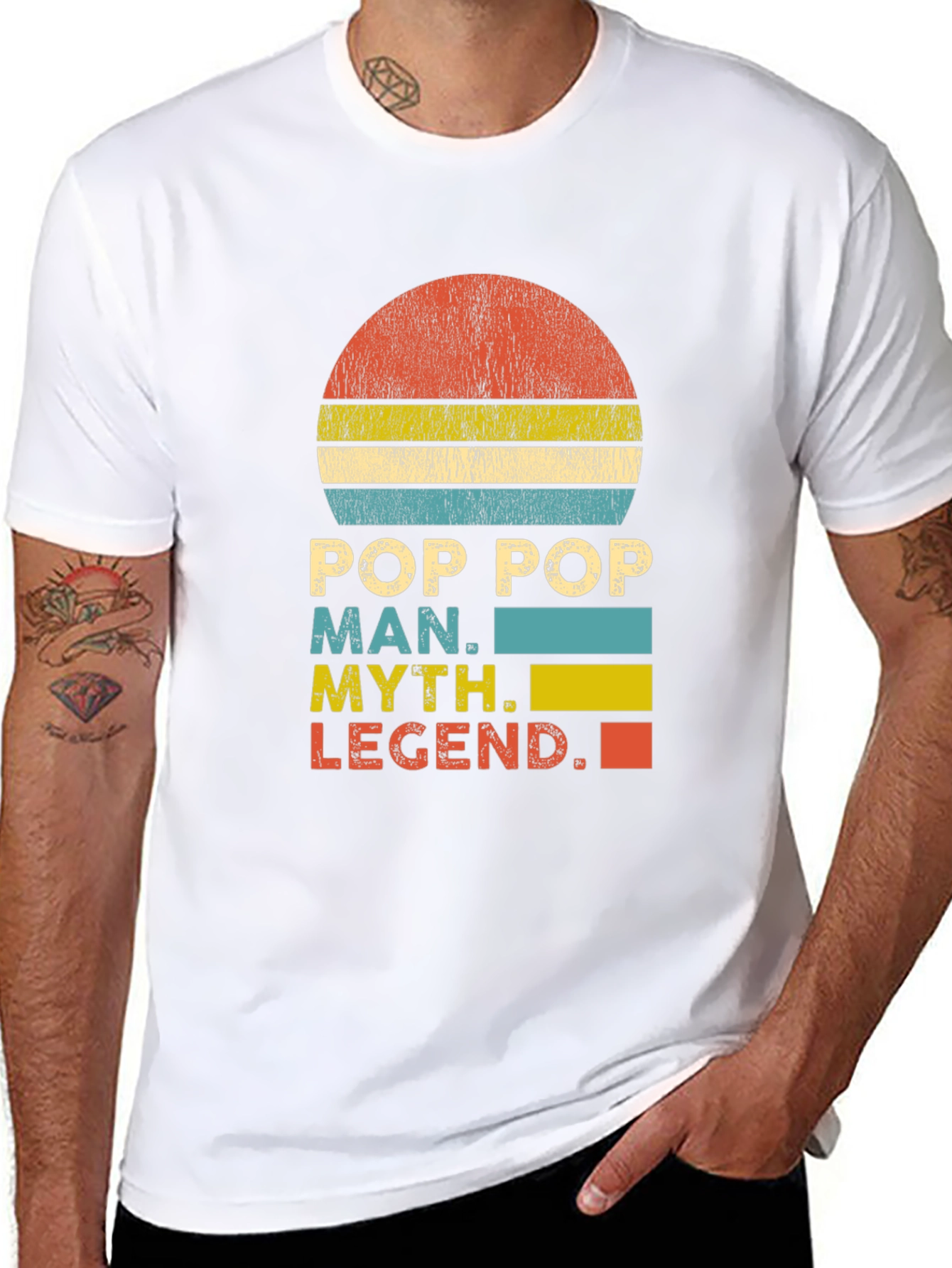 Pop Pop Man Myth Legend Graphic T-Shirt