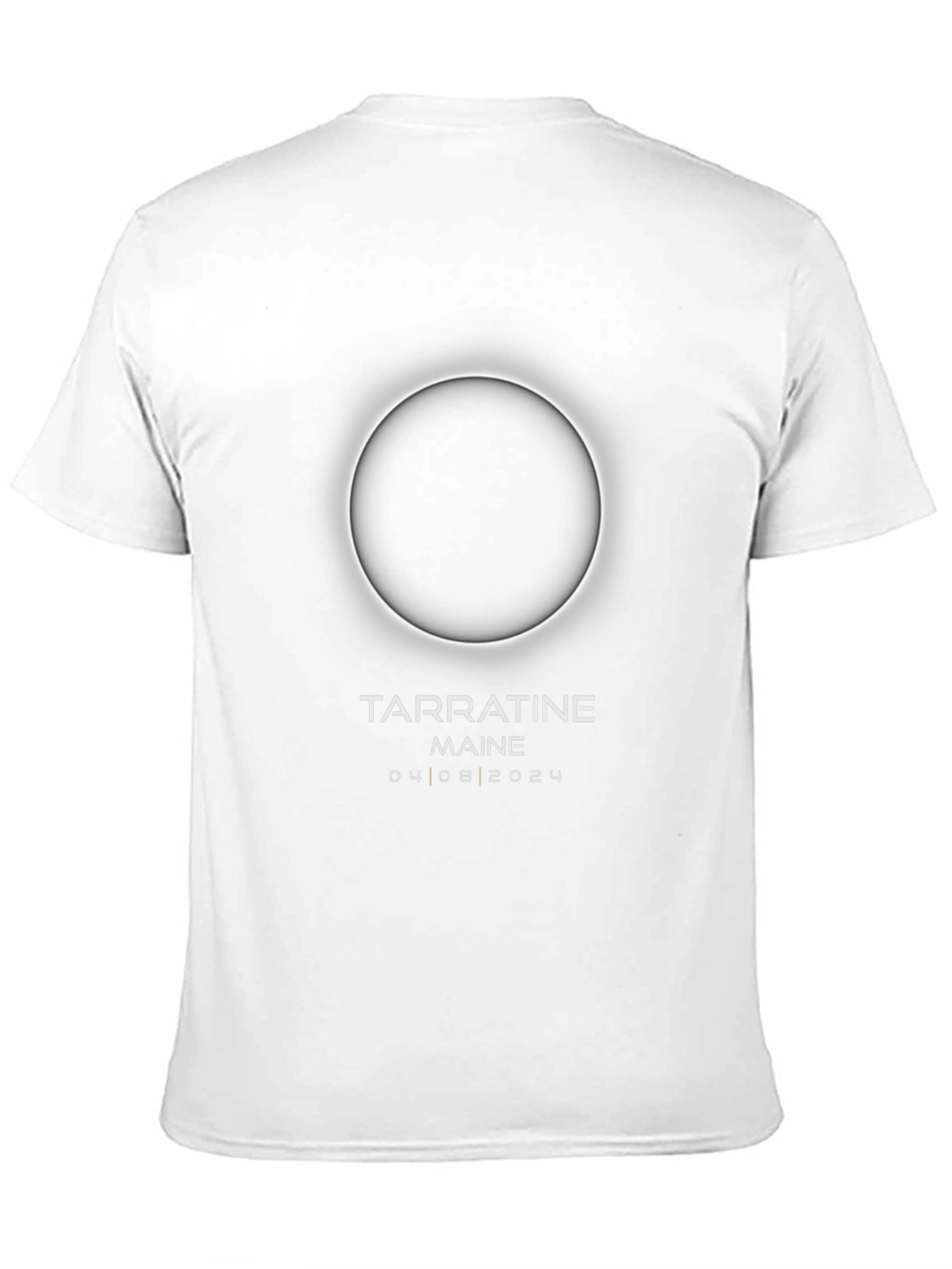 Tarratine Maine Eclipse 2024 Black T-Shirt