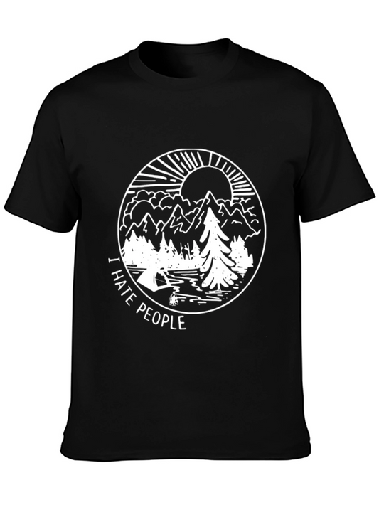 I Hate People Graphic Tee - Outdoor Adventure Shirt