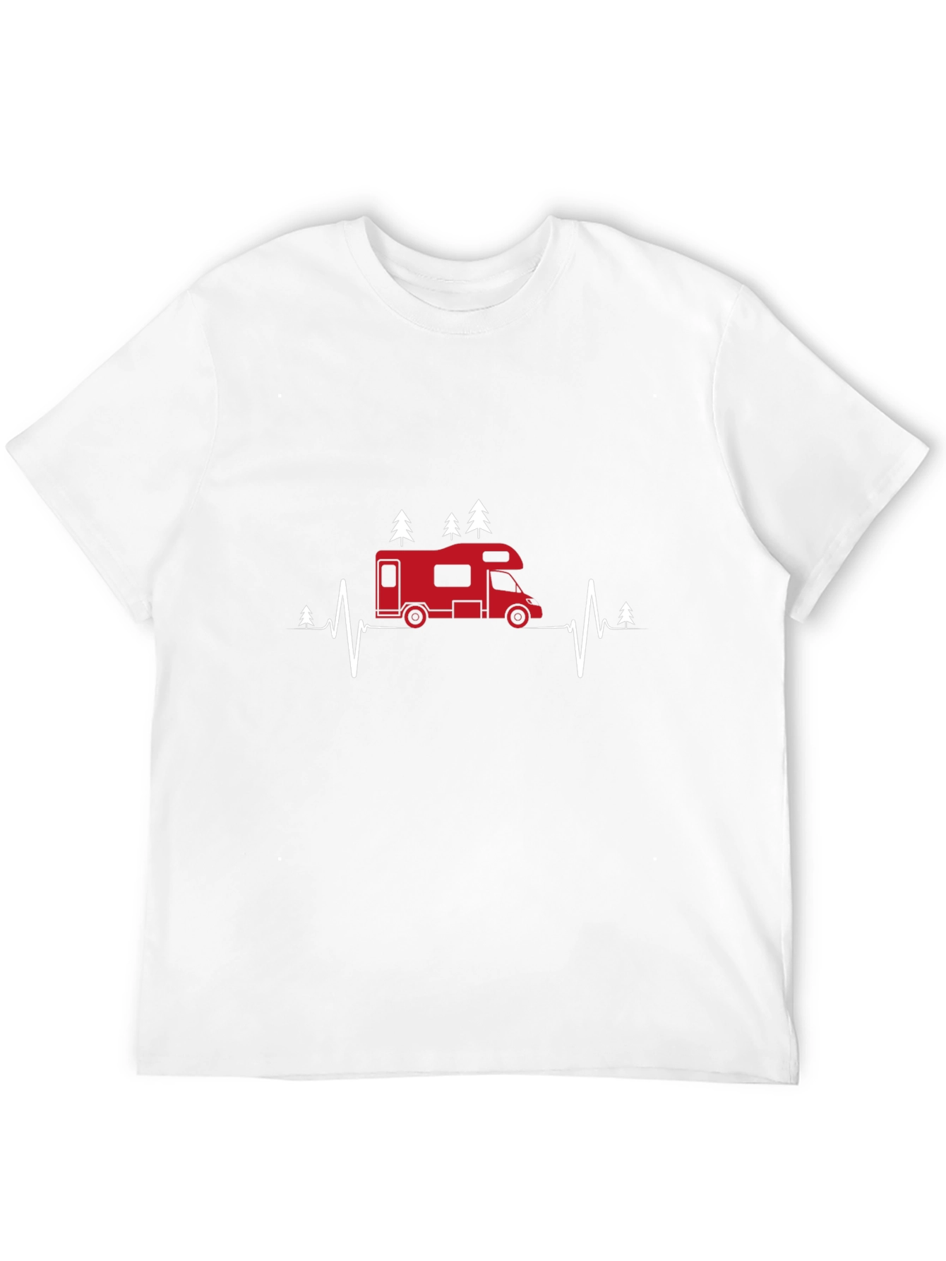 RV Heartbeat Graphic Tee - Camping Life T-Shirt
