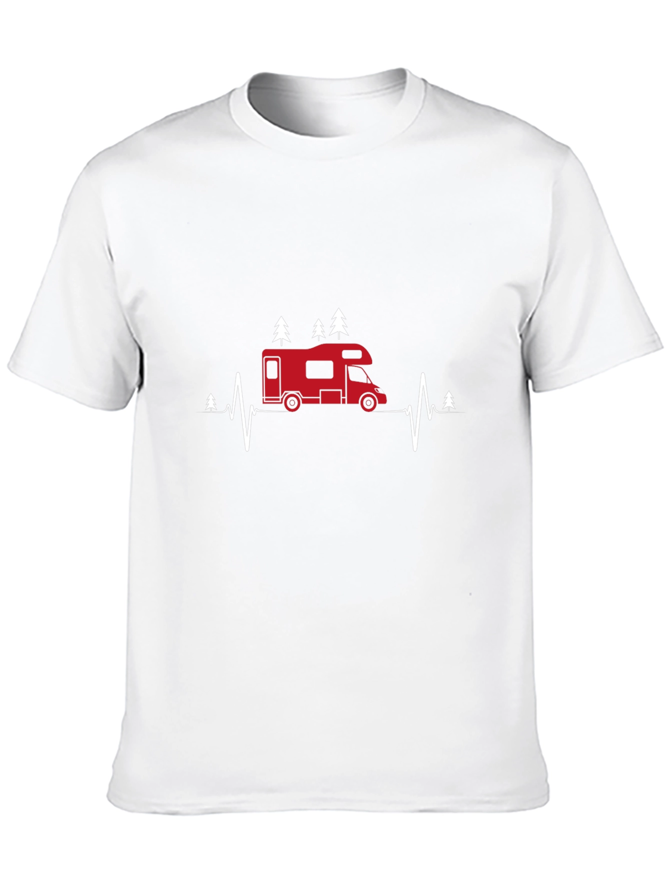 RV Heartbeat Graphic Tee - Camping Life T-Shirt