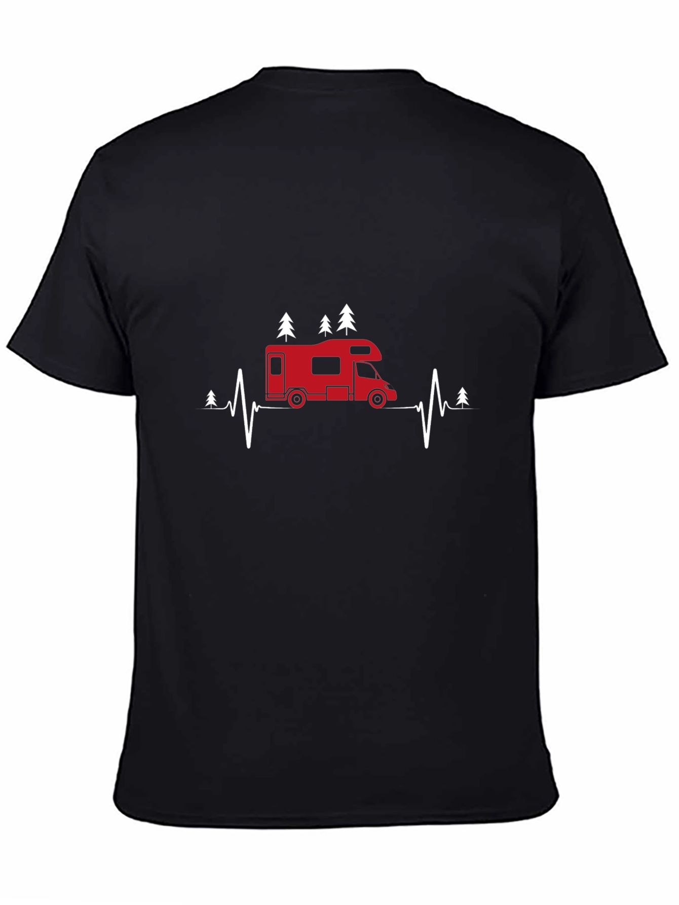 RV Heartbeat Graphic Tee - Camping Life T-Shirt