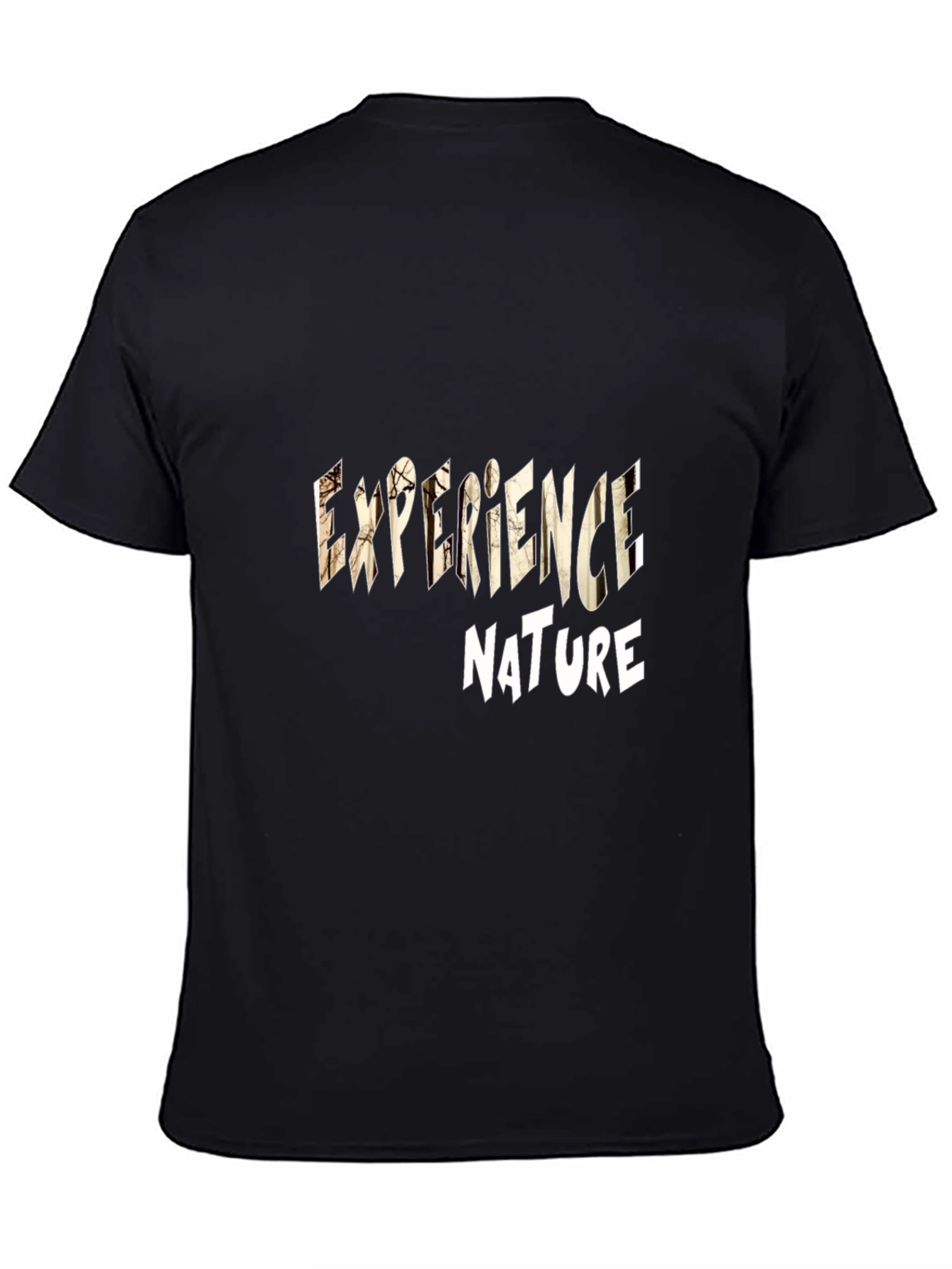 Experience Nature Graphic Tee - Black Casual T-Shirt