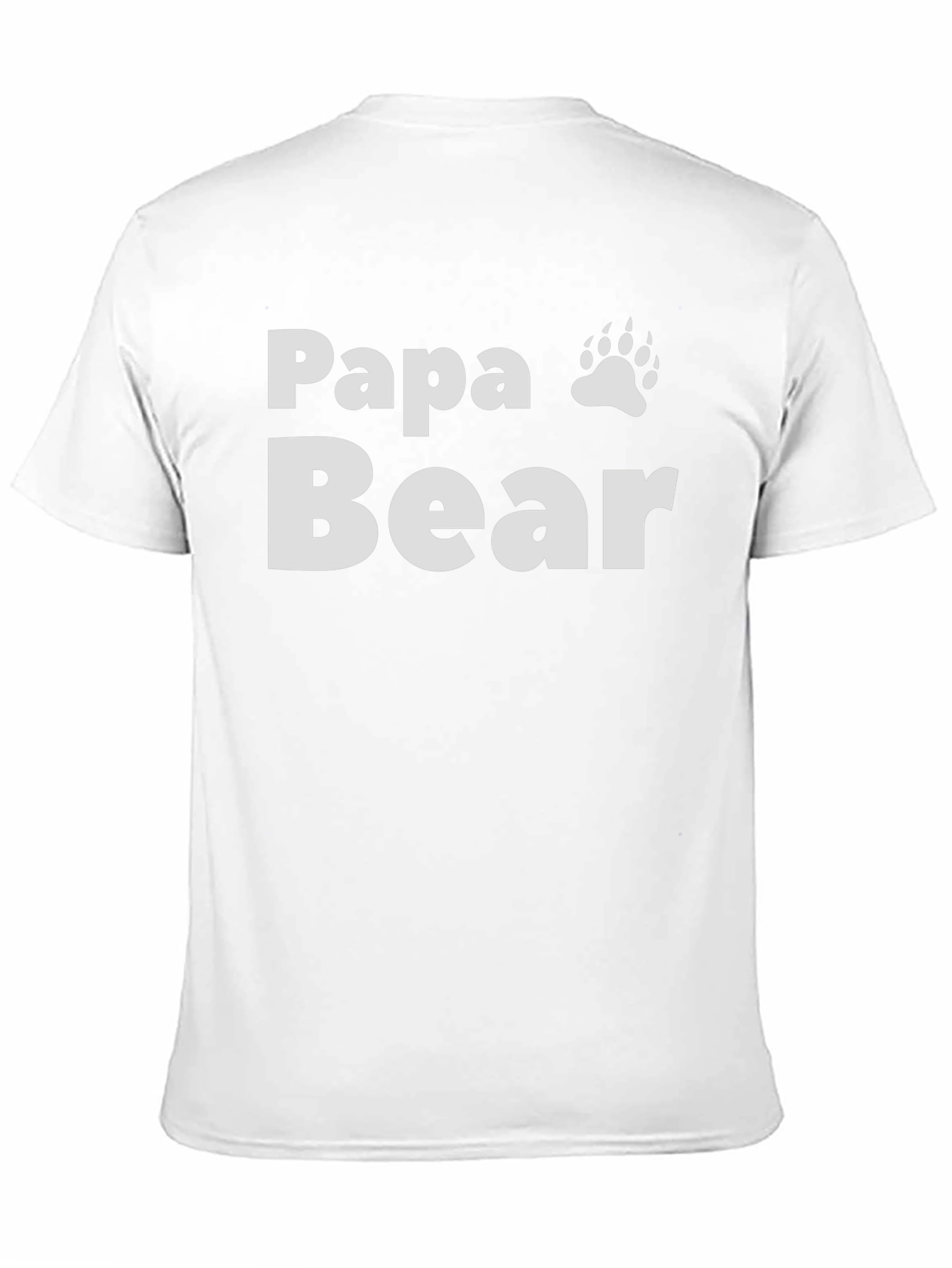 Papa Bear Graphic Tee - Black Cotton Blend T-Shirt