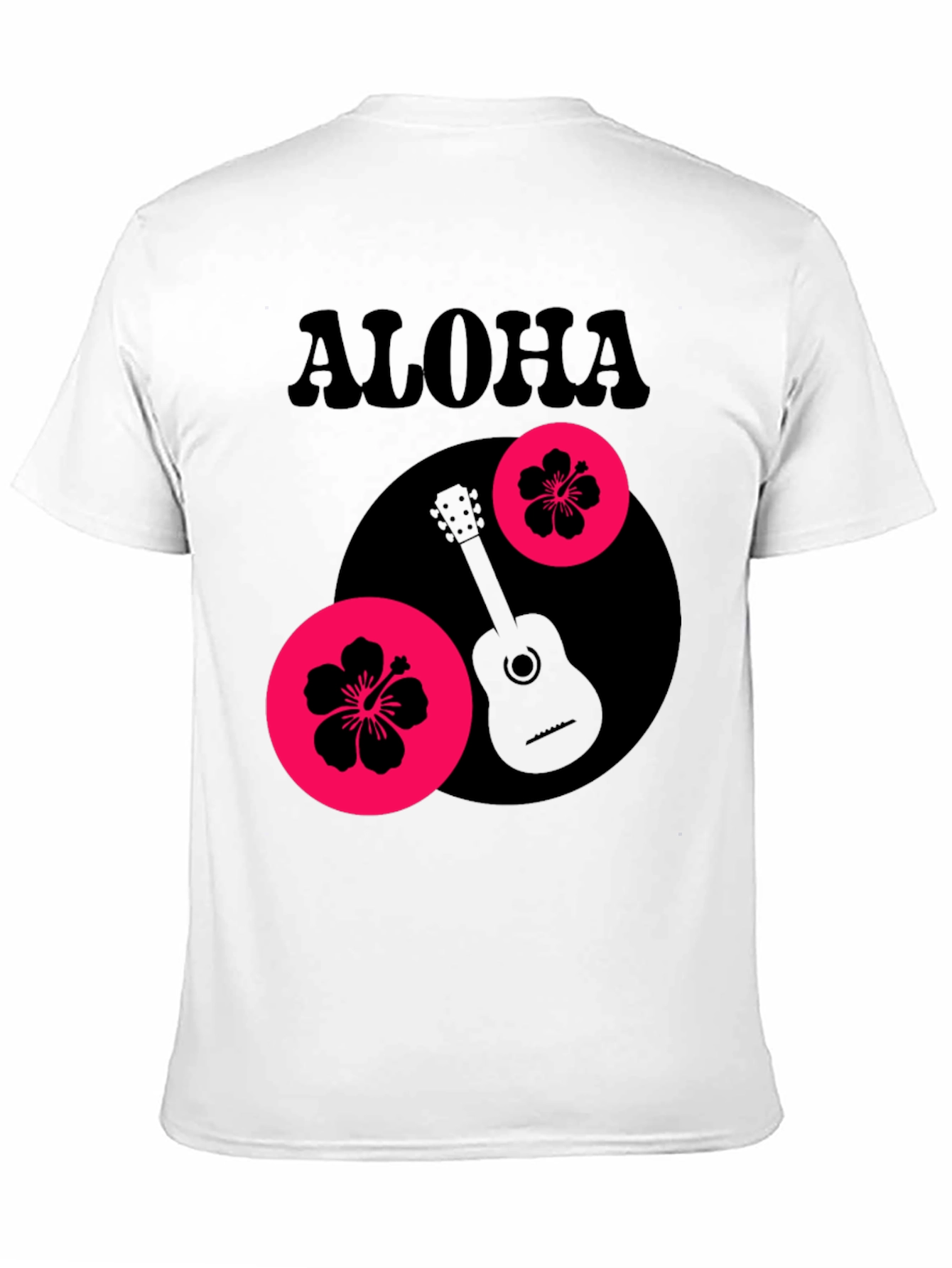 Aloha Graphic Tee - Tropical Guitar Design