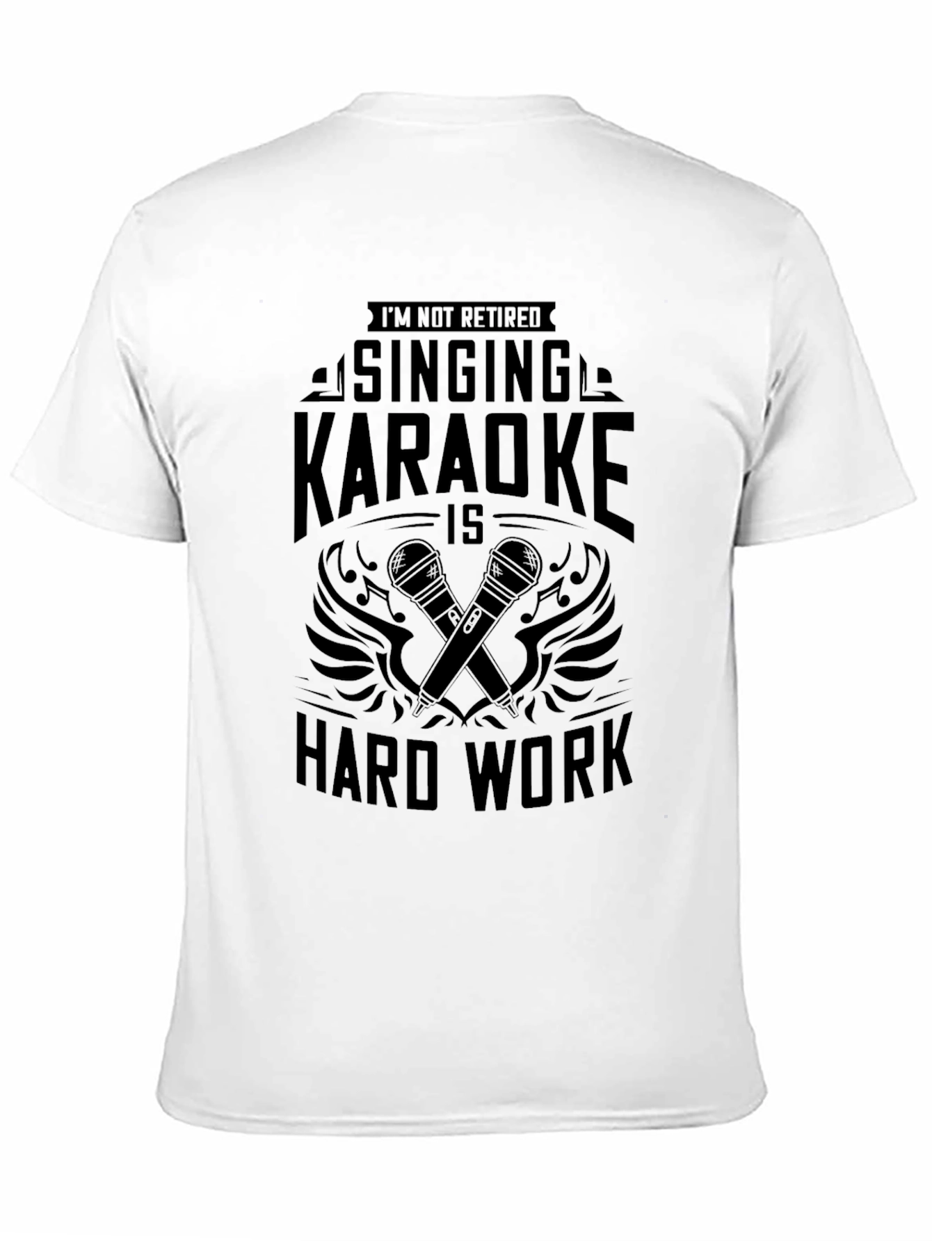 Singing Karaoke Hard Work Graphic T-Shirt