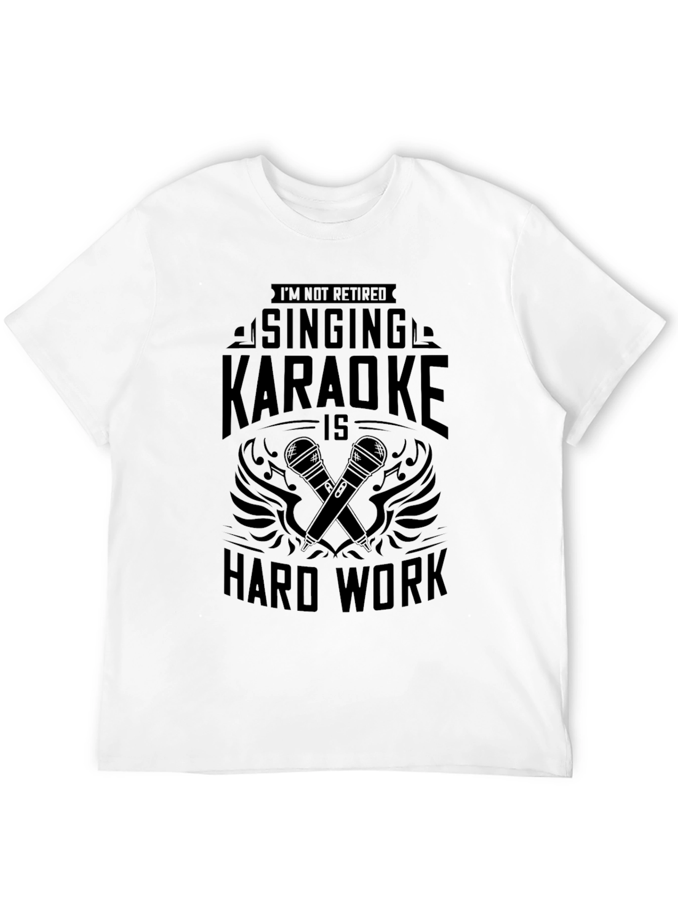 Singing Karaoke Hard Work Graphic T-Shirt