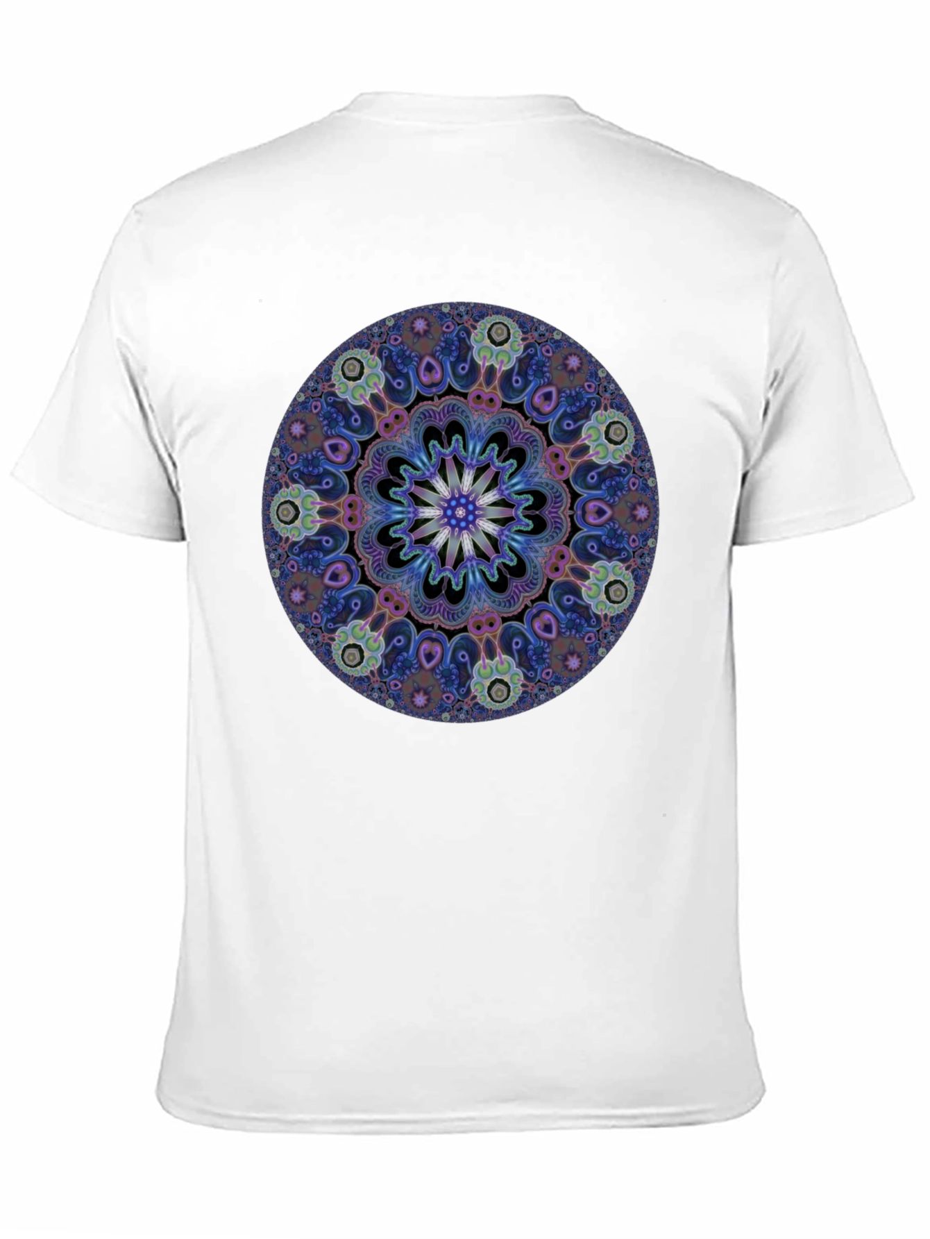Mandala Print Black T-Shirt