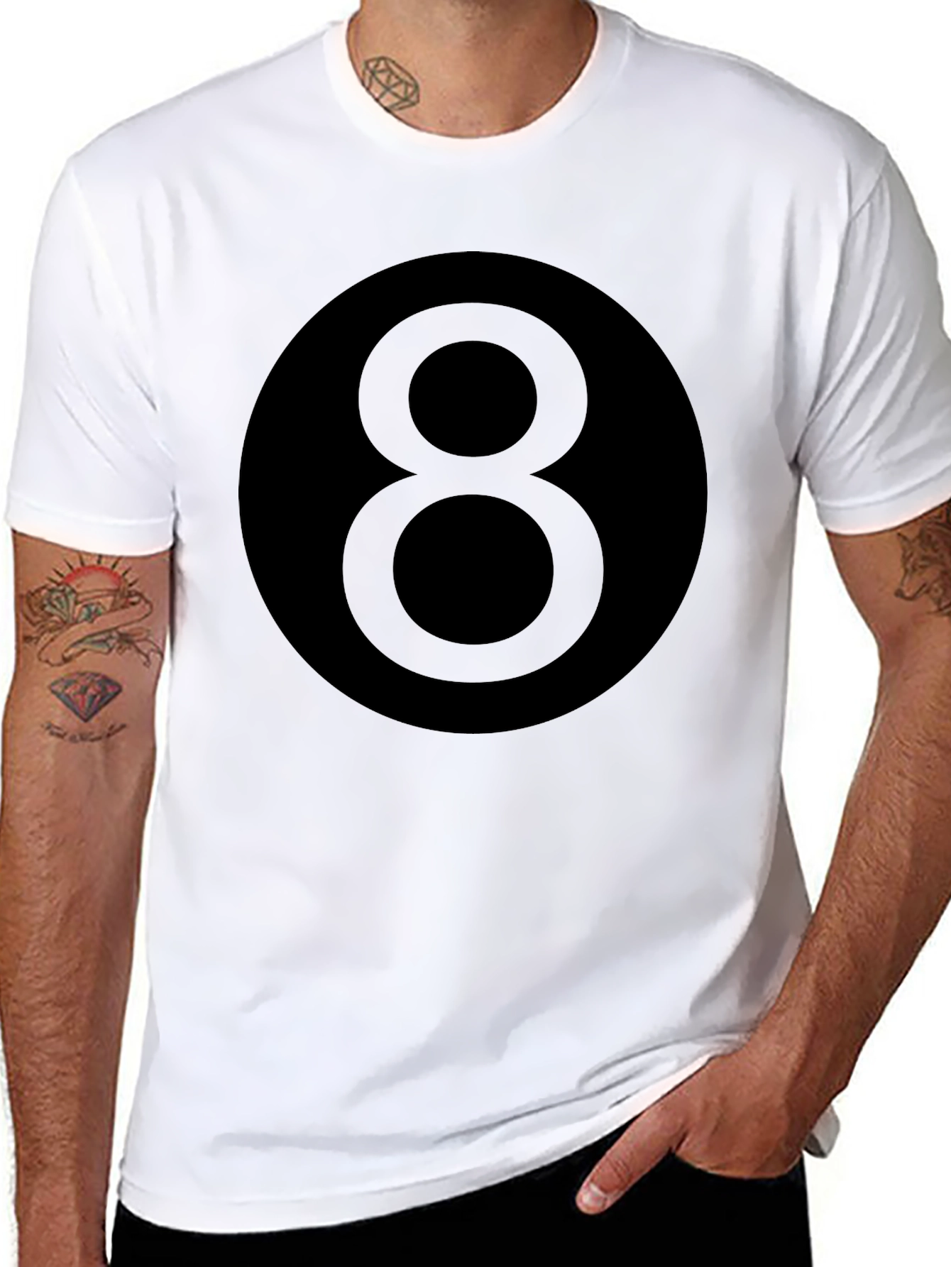 8 Ball Graphic Tee - Black
