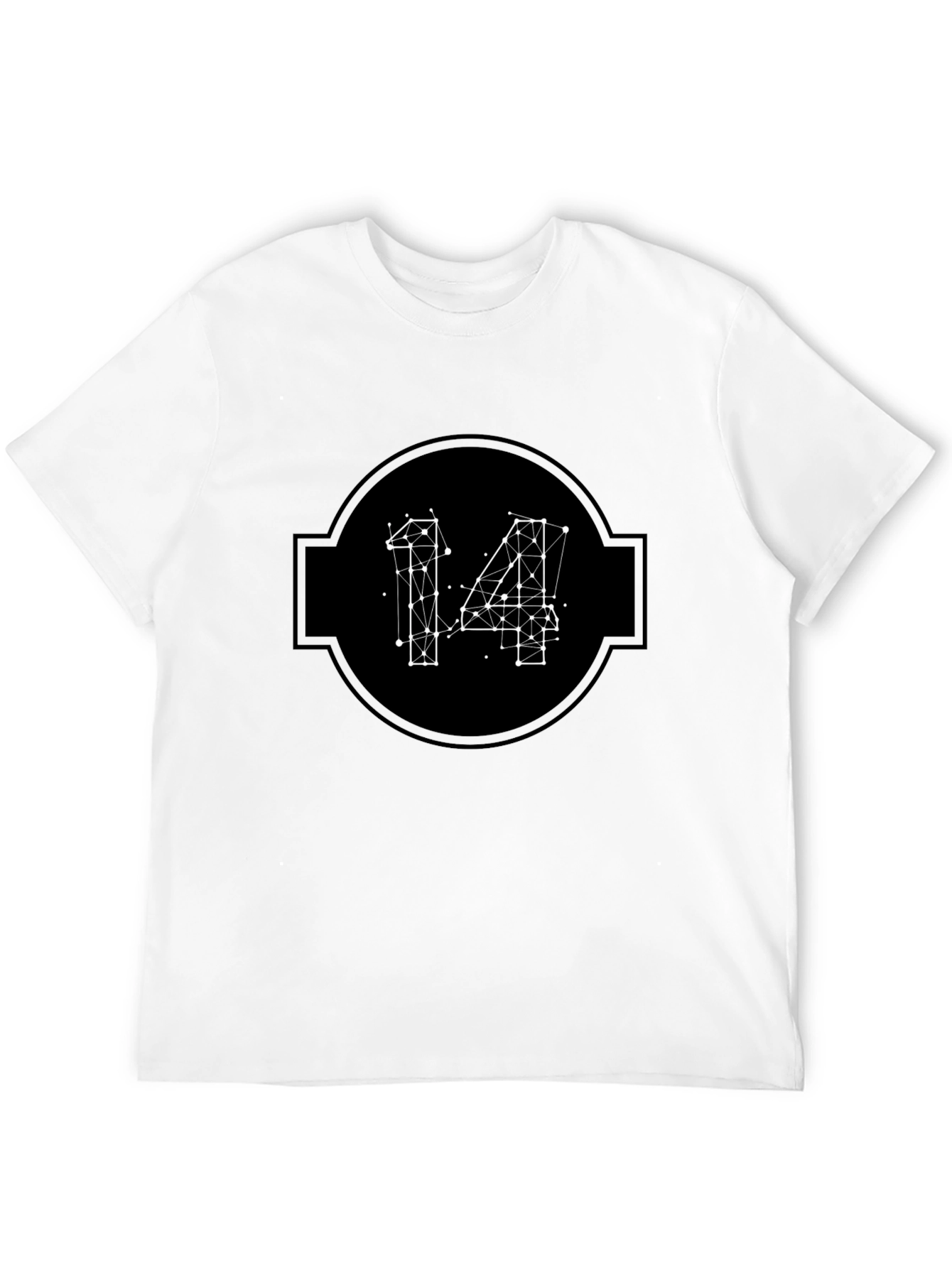 Geometric 14 Black T-Shirt
