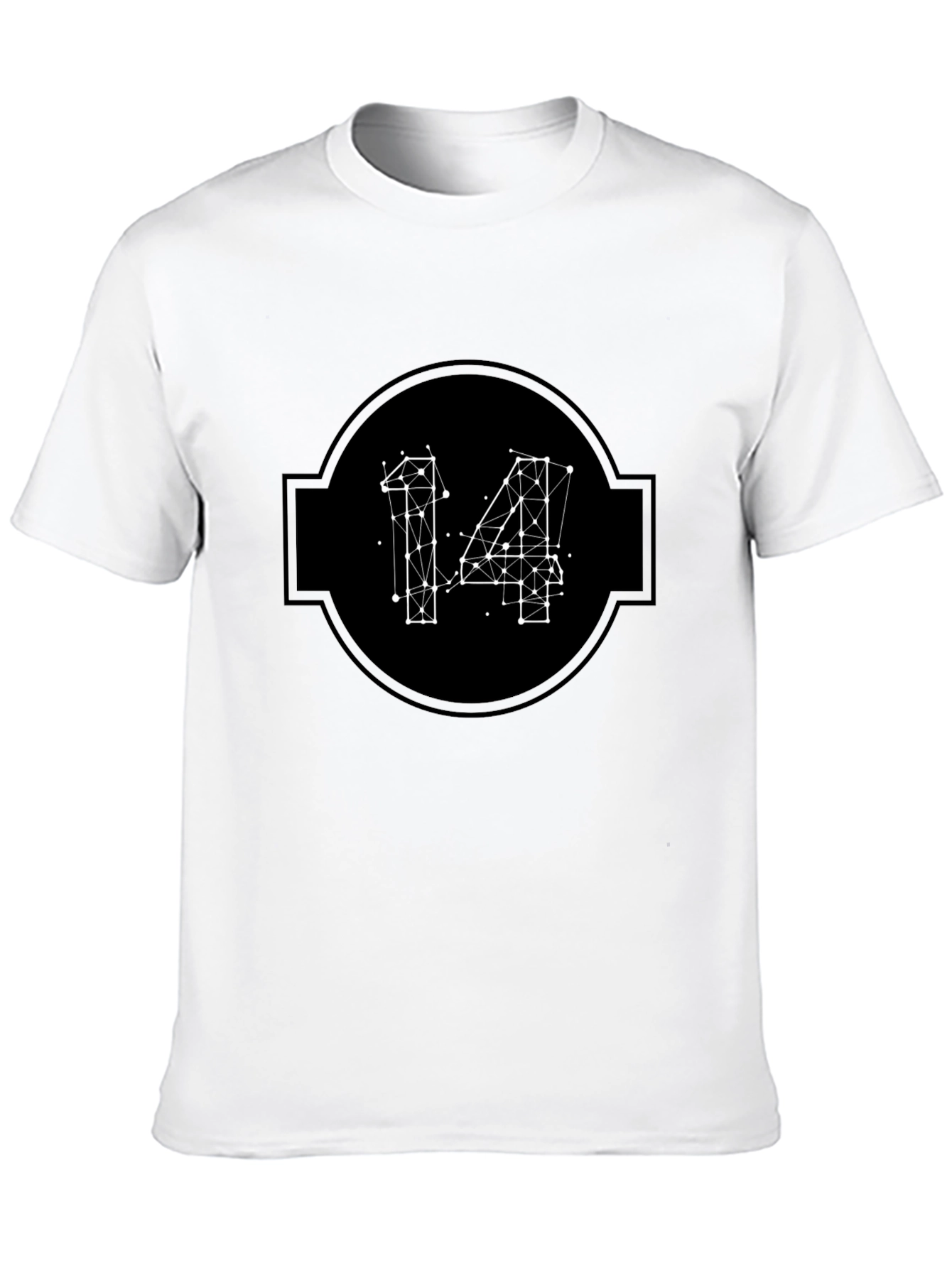 Geometric 14 Black T-Shirt