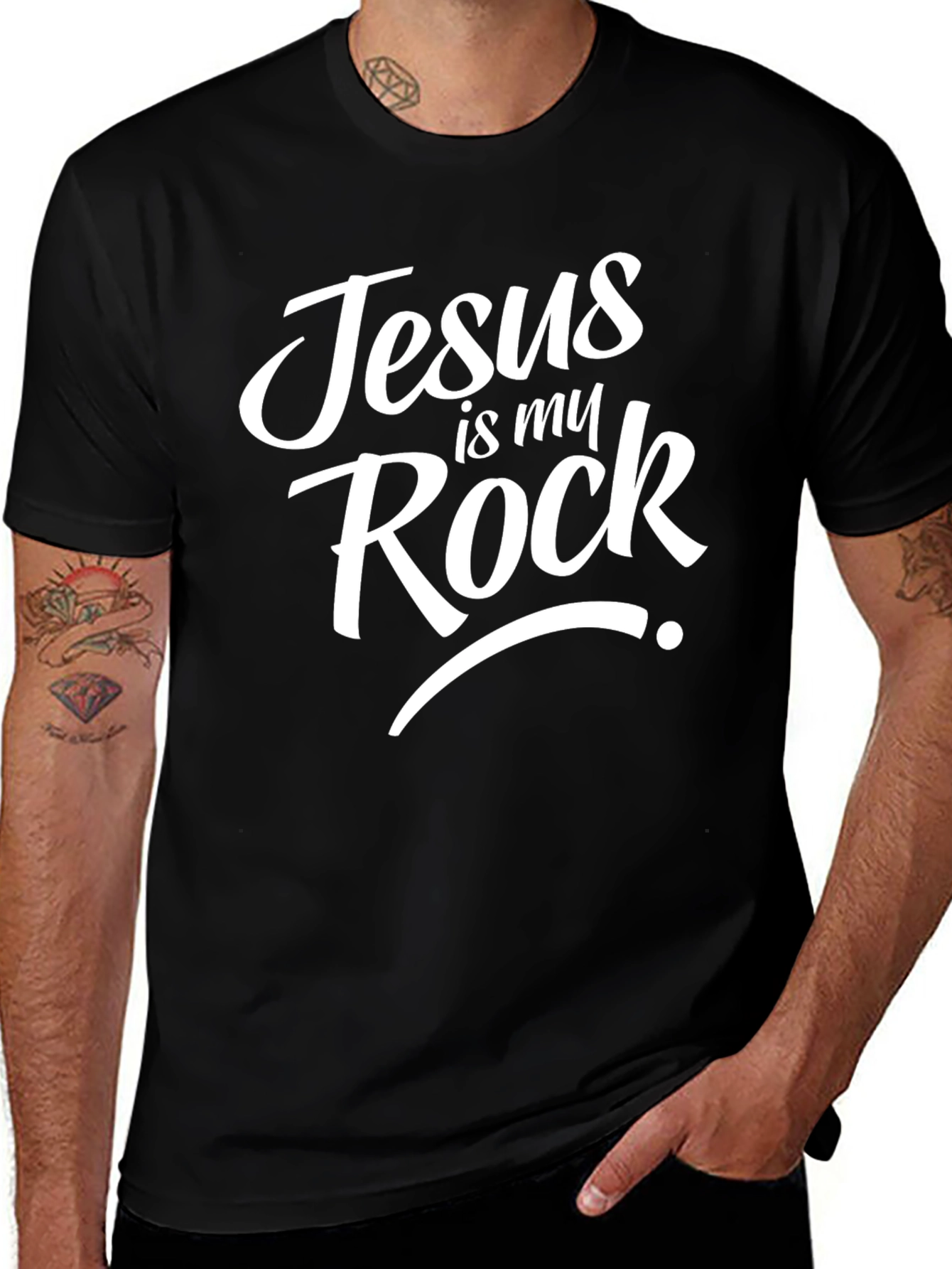 Jesus is my Rock Christian T-Shirt