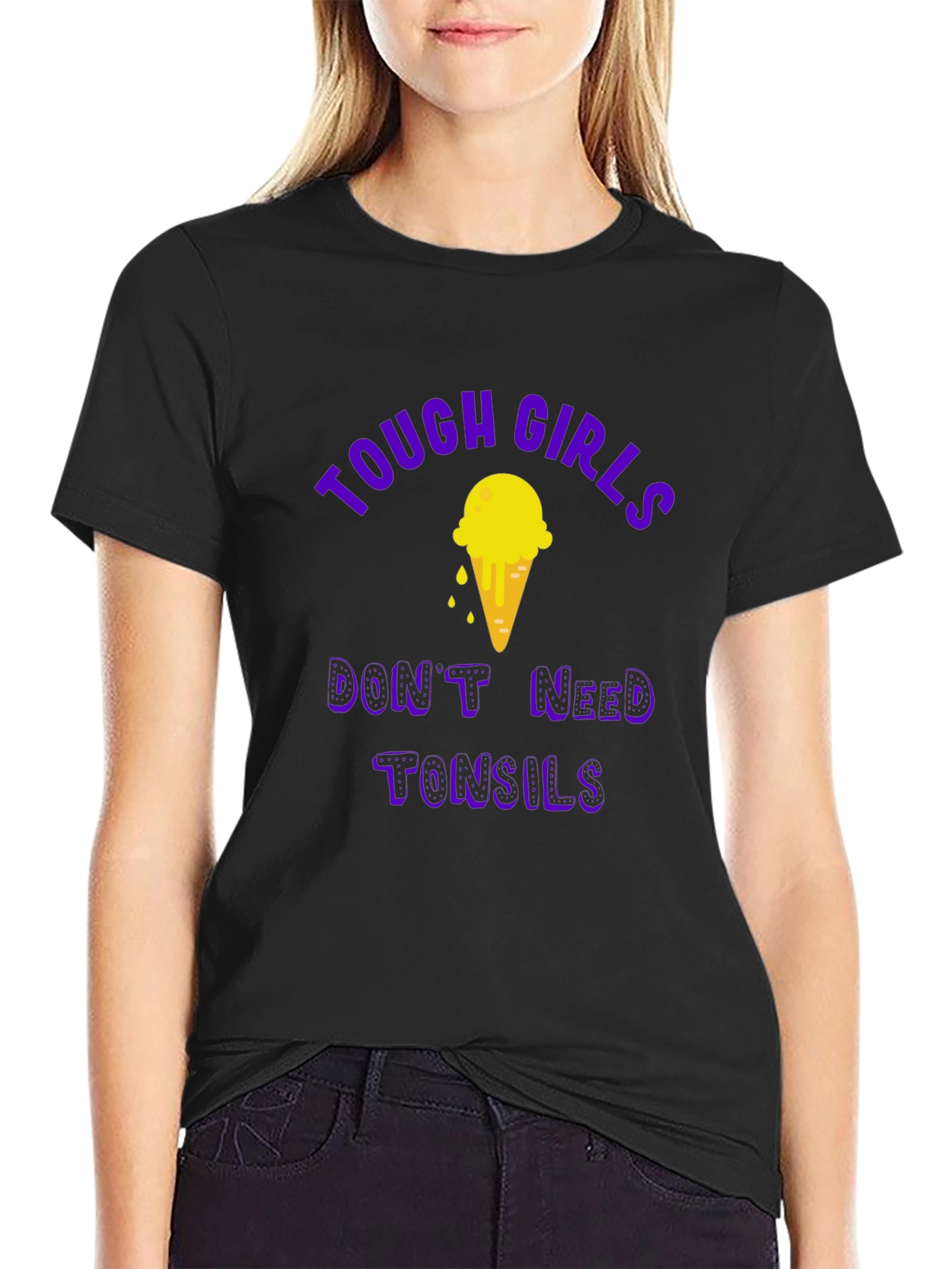 Tough Girls Ice Cream Graphic T-Shirt