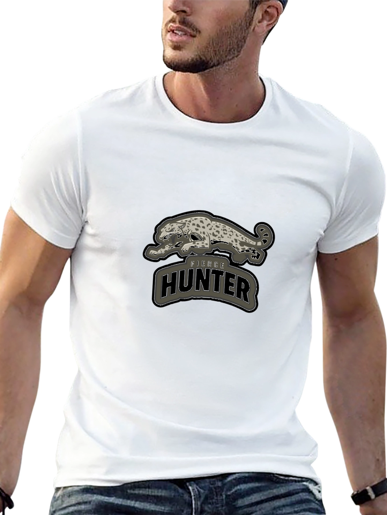 Fierce Hunter Graphic T-Shirt - Bold Style