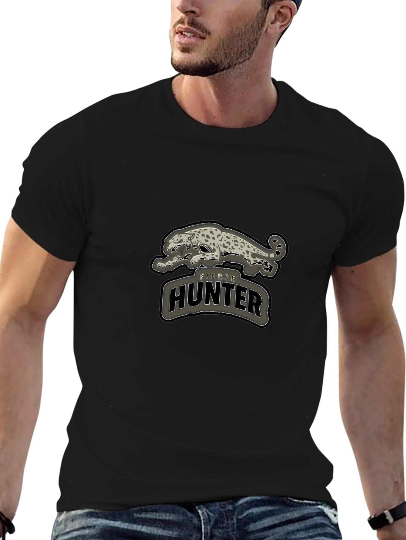 Fierce Hunter Graphic T-Shirt - Bold Style