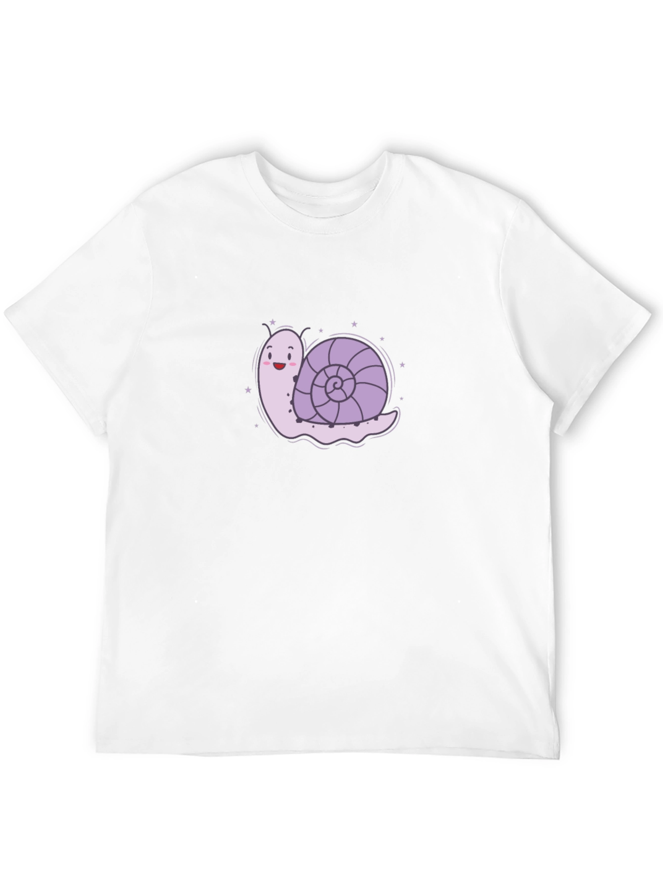 Snail Graphic Tee - Black Cotton T-Shirt