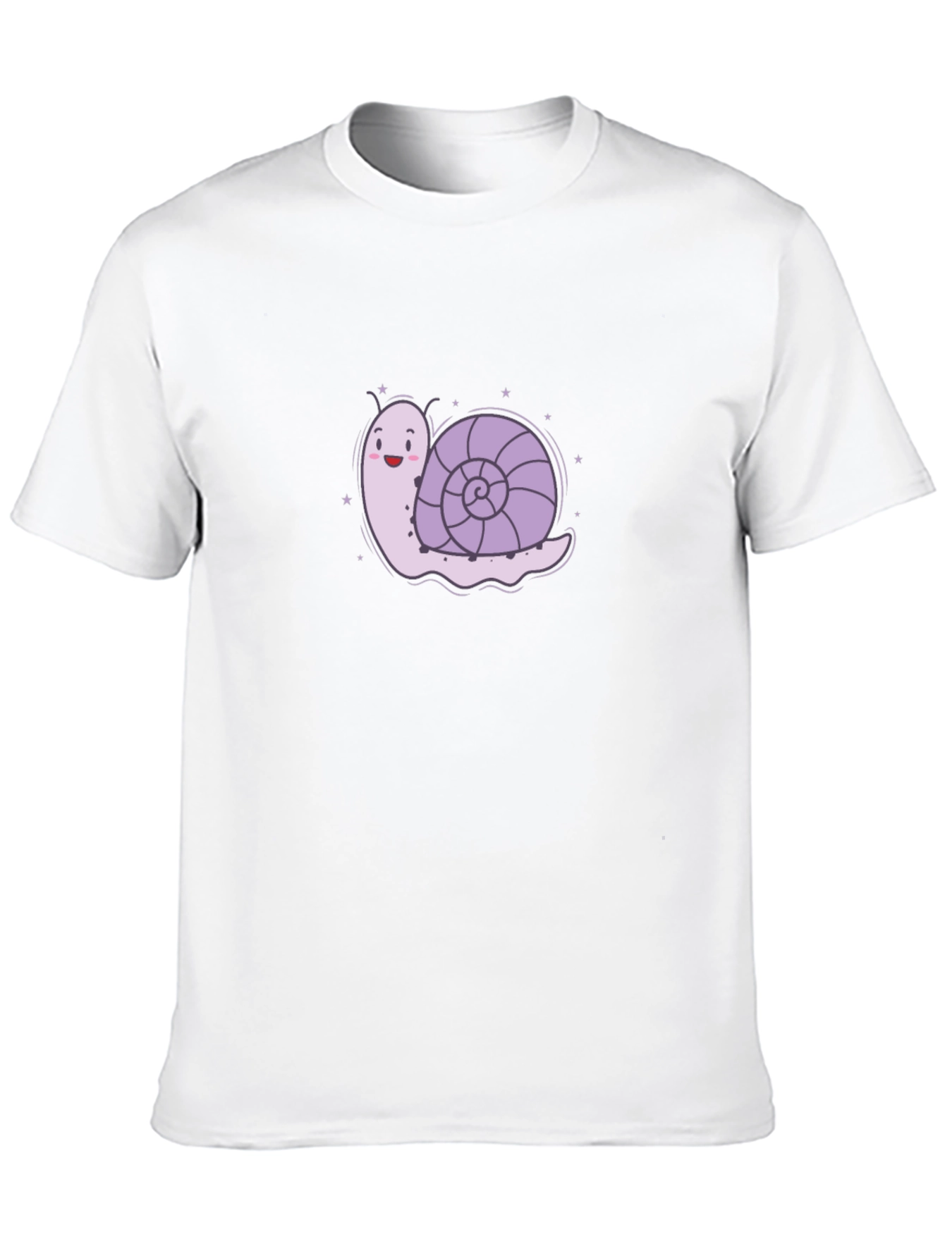 Snail Graphic Tee - Black Cotton T-Shirt
