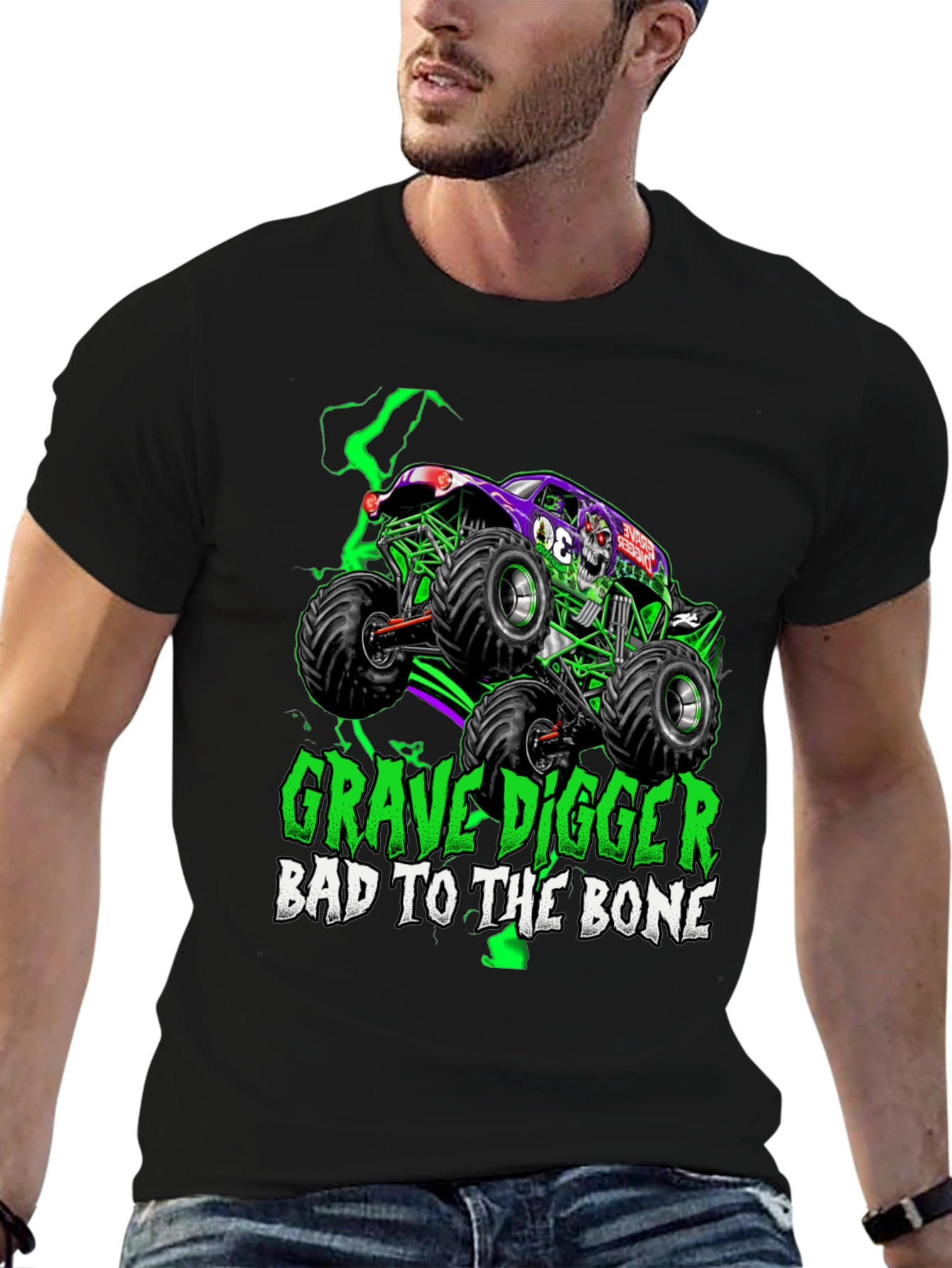 Grave Digger Monster Truck Graphic Tee