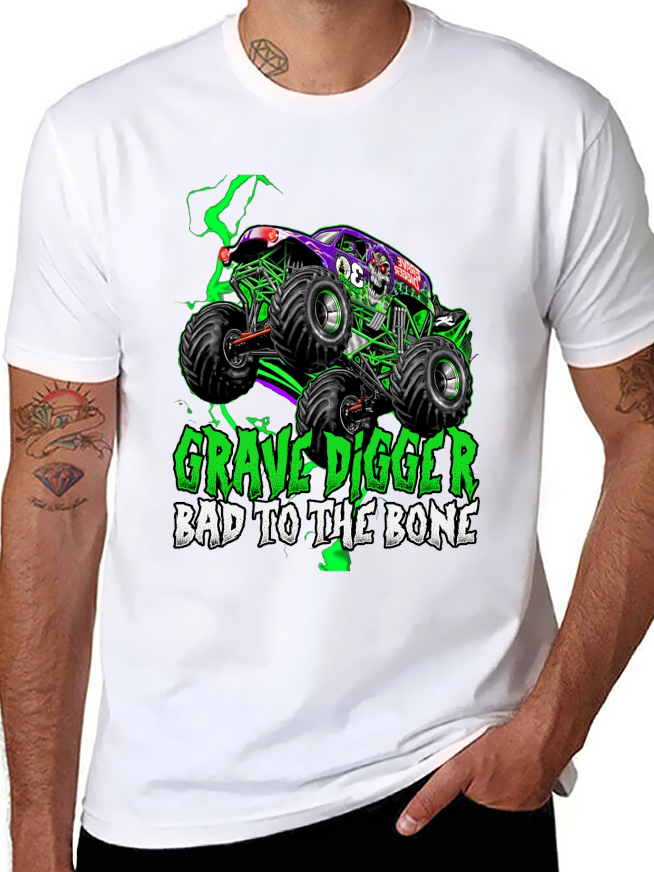 Grave Digger Monster Truck Graphic Tee