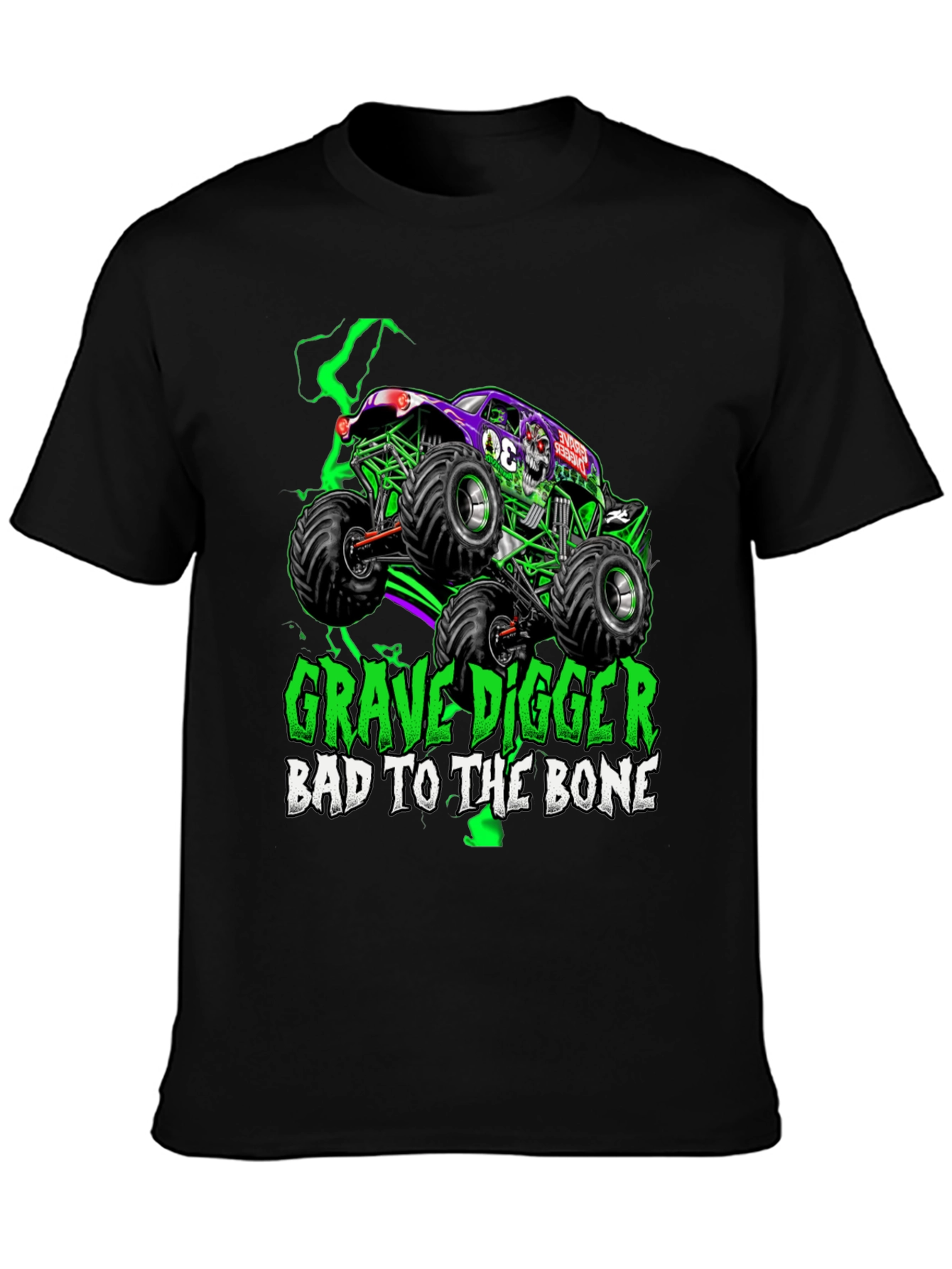 Grave Digger Monster Truck Graphic Tee