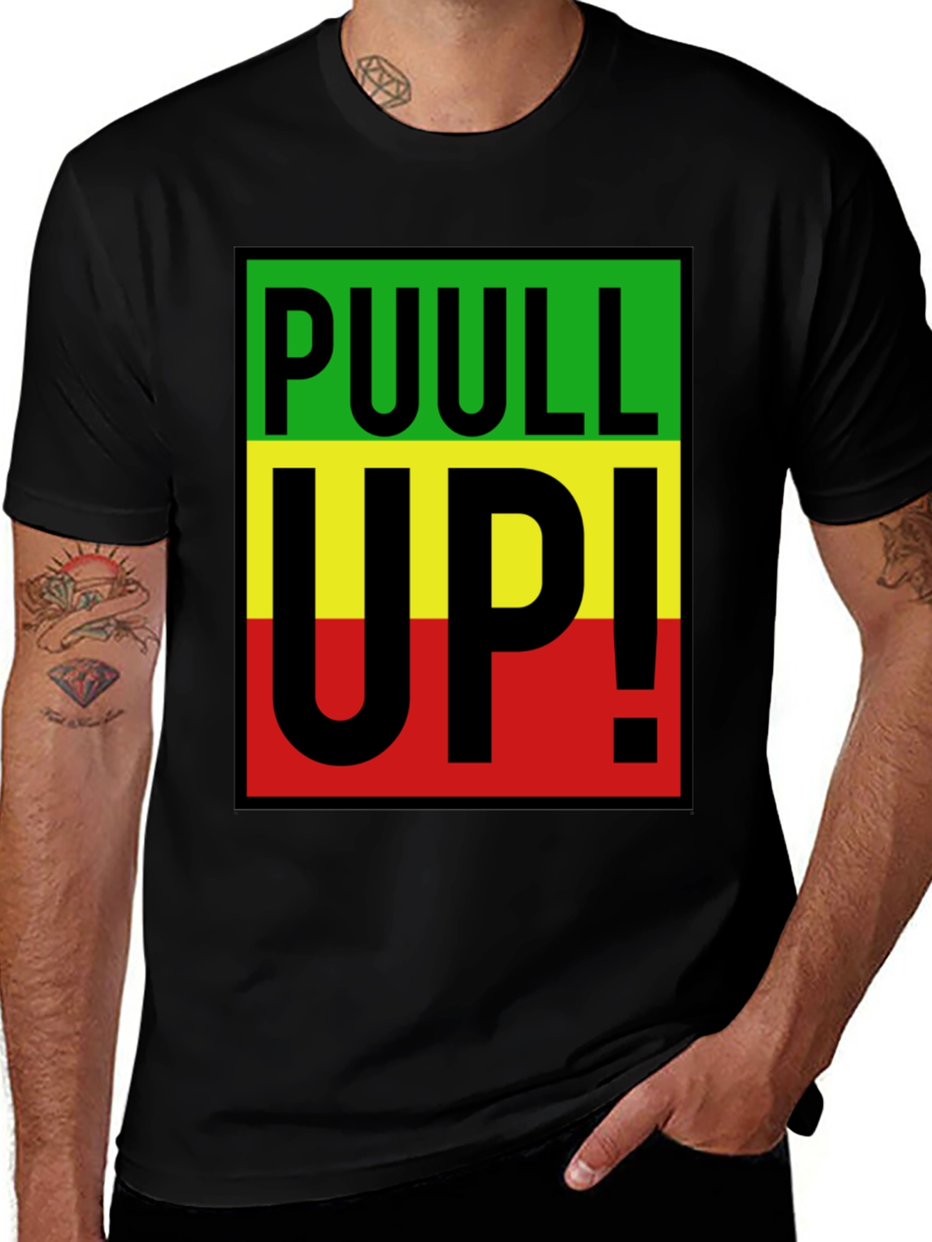 Rasta PUULL UP! Graphic T-Shirt