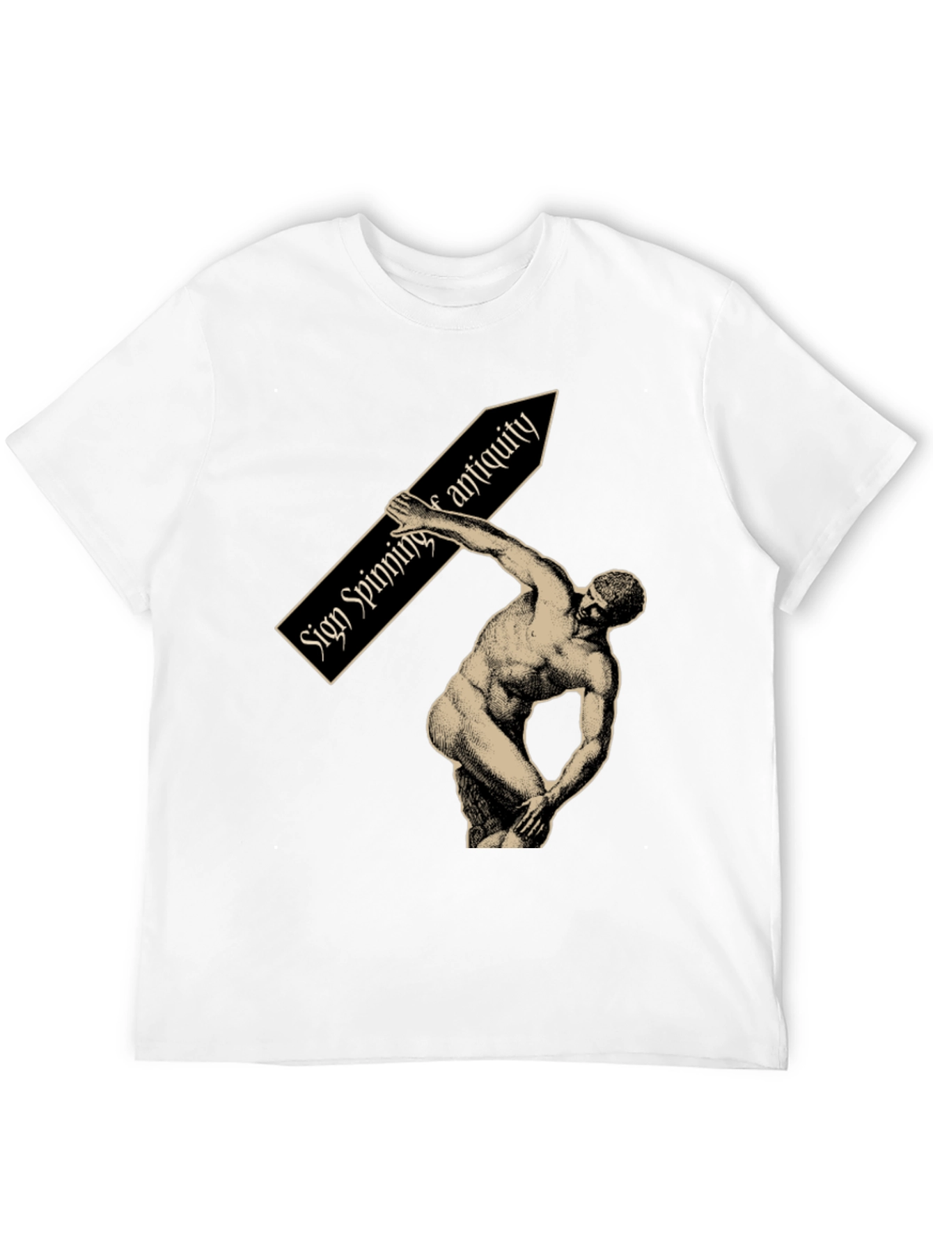 Sign Spinning Antiquity Graphic Tee - Black