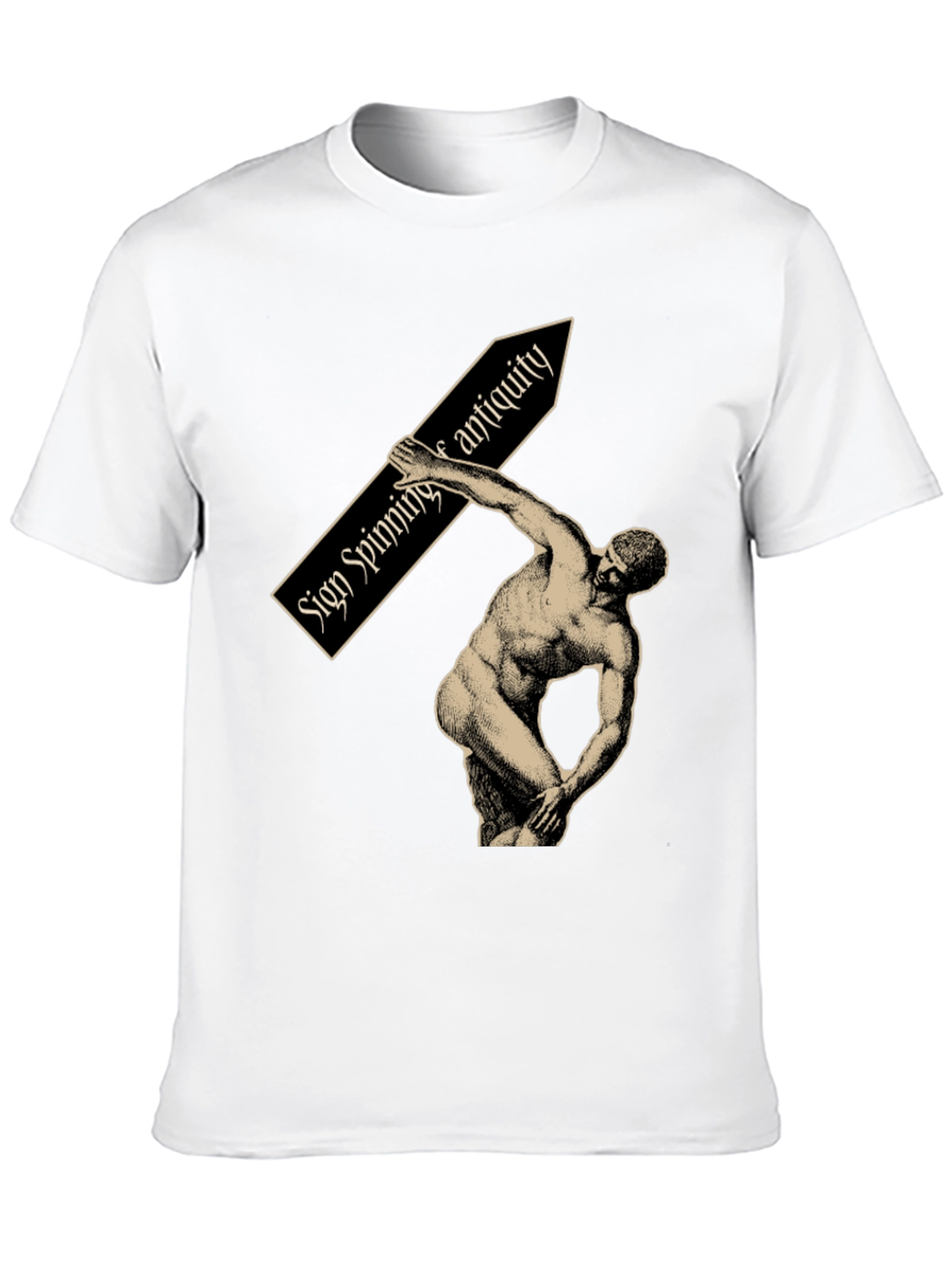 Sign Spinning Antiquity Graphic Tee - Black
