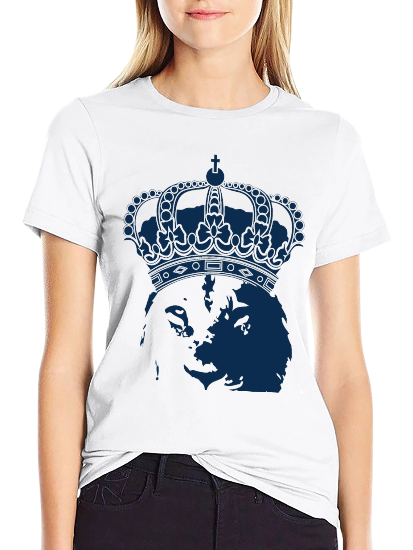 Royal Dog Graphic T-Shirt - Black