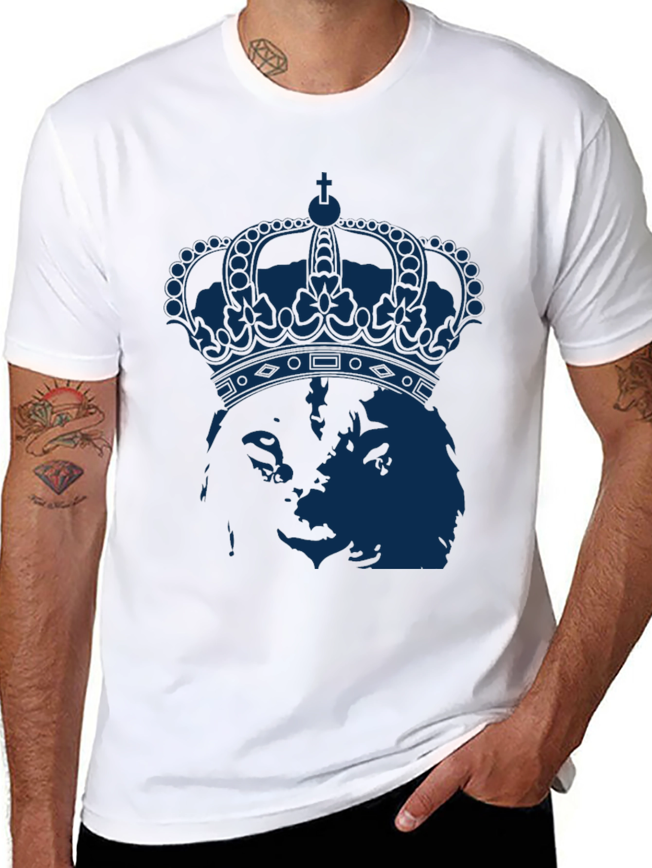 Royal Dog Graphic T-Shirt - Black