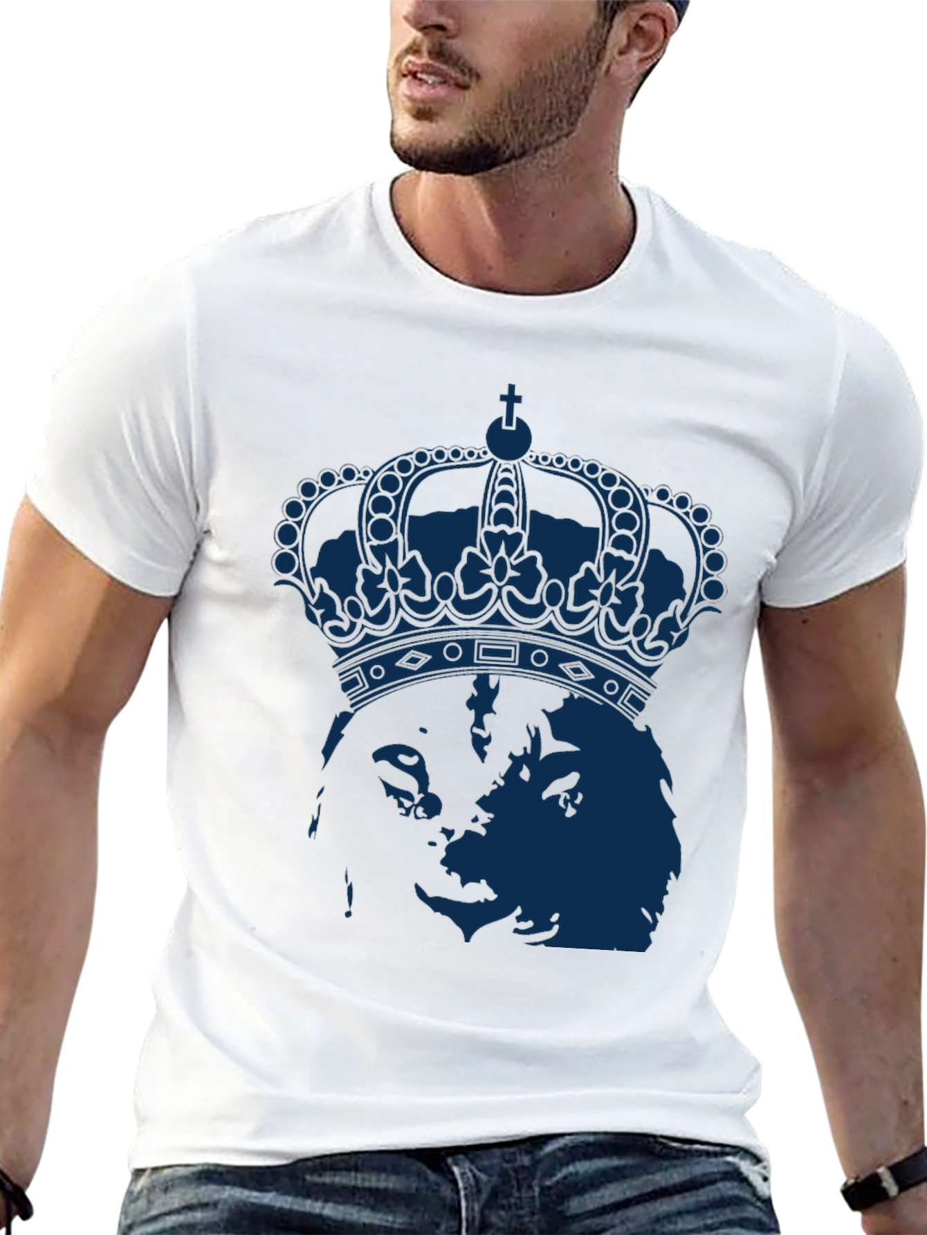 Royal Dog Graphic T-Shirt - Black