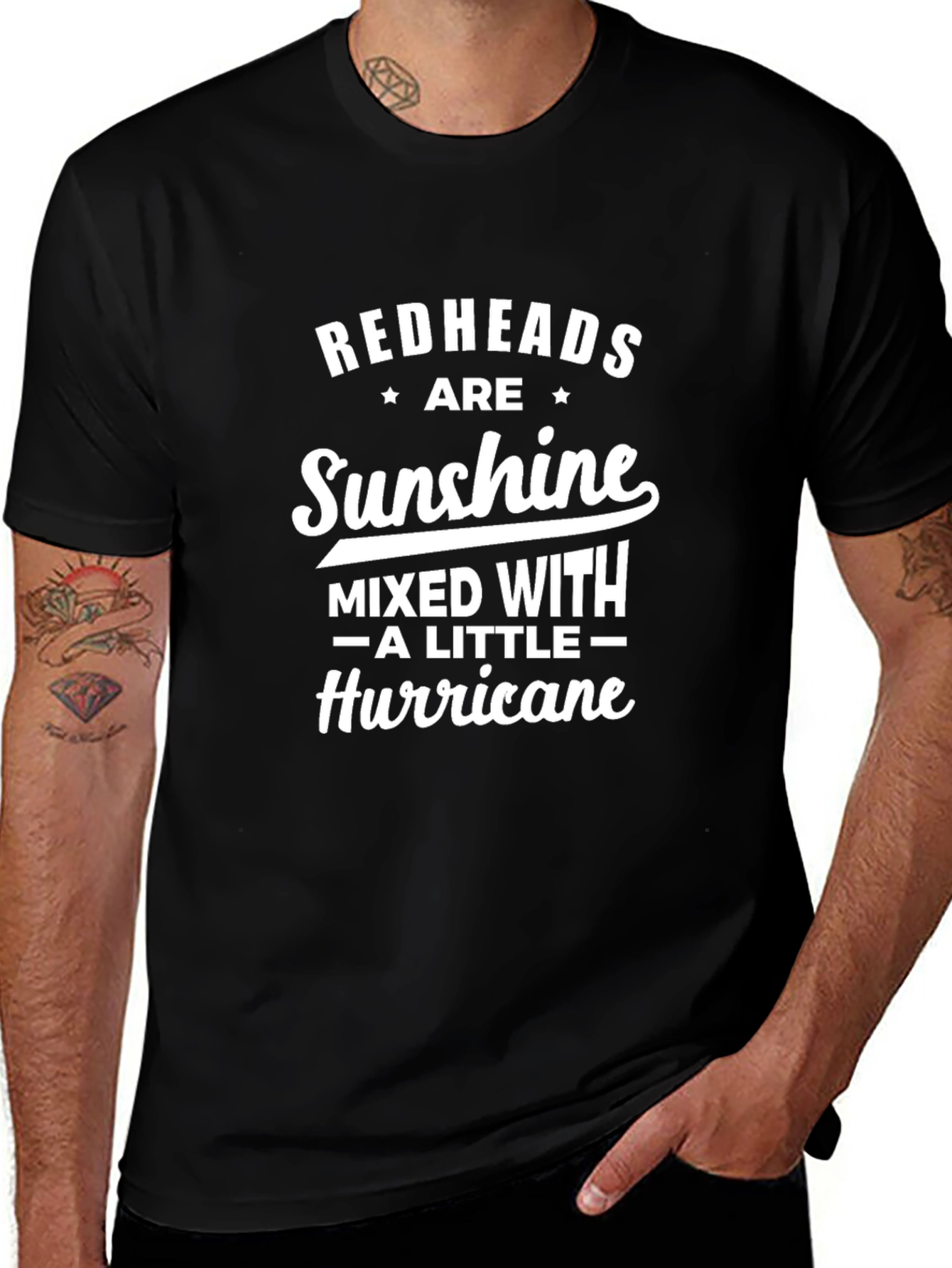 Redheads Sunshine Hurricane Black Graphic Tee