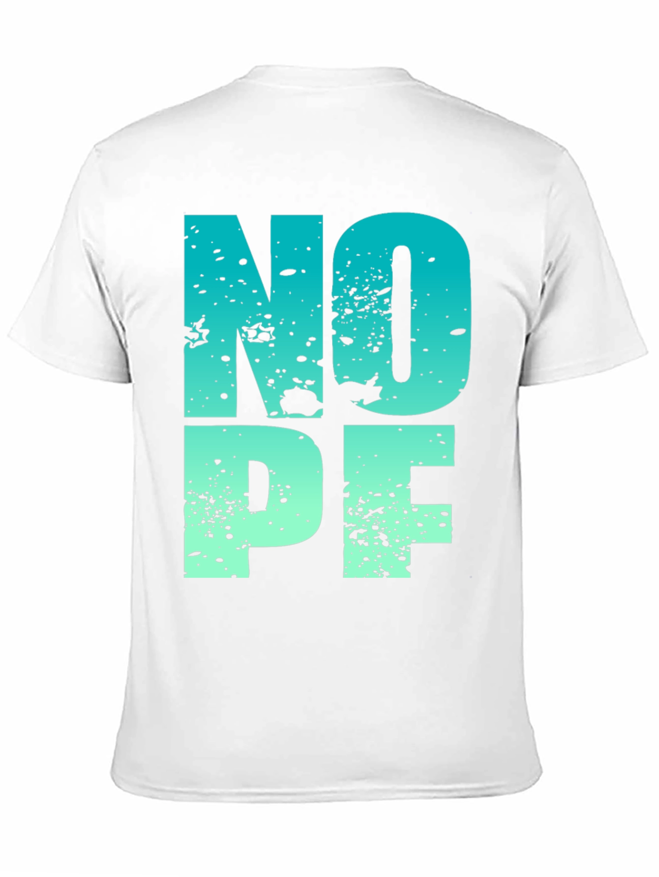 Nope T-Shirt - Gradient Novelty Graphic Tee