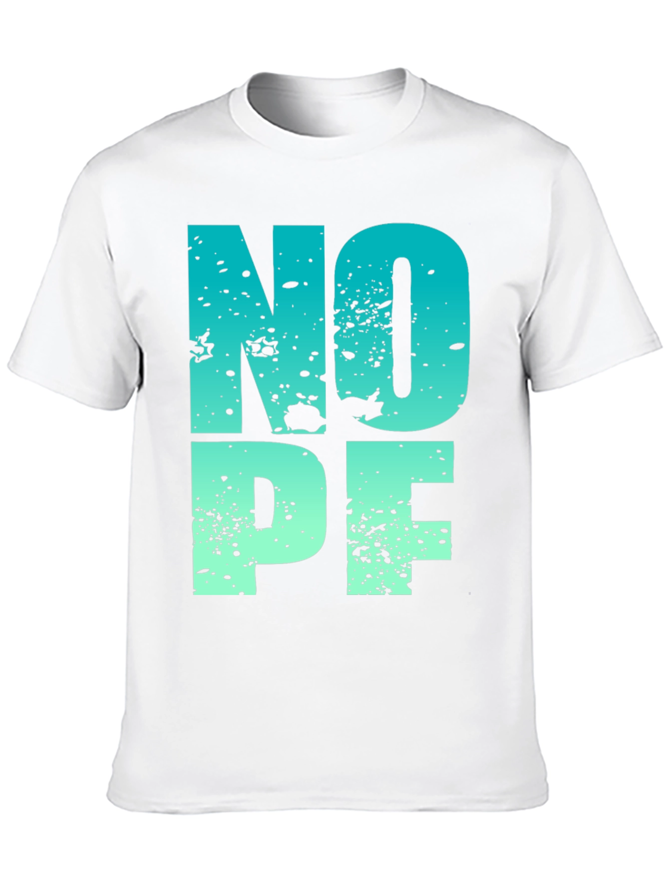 Nope T-Shirt - Gradient Novelty Graphic Tee