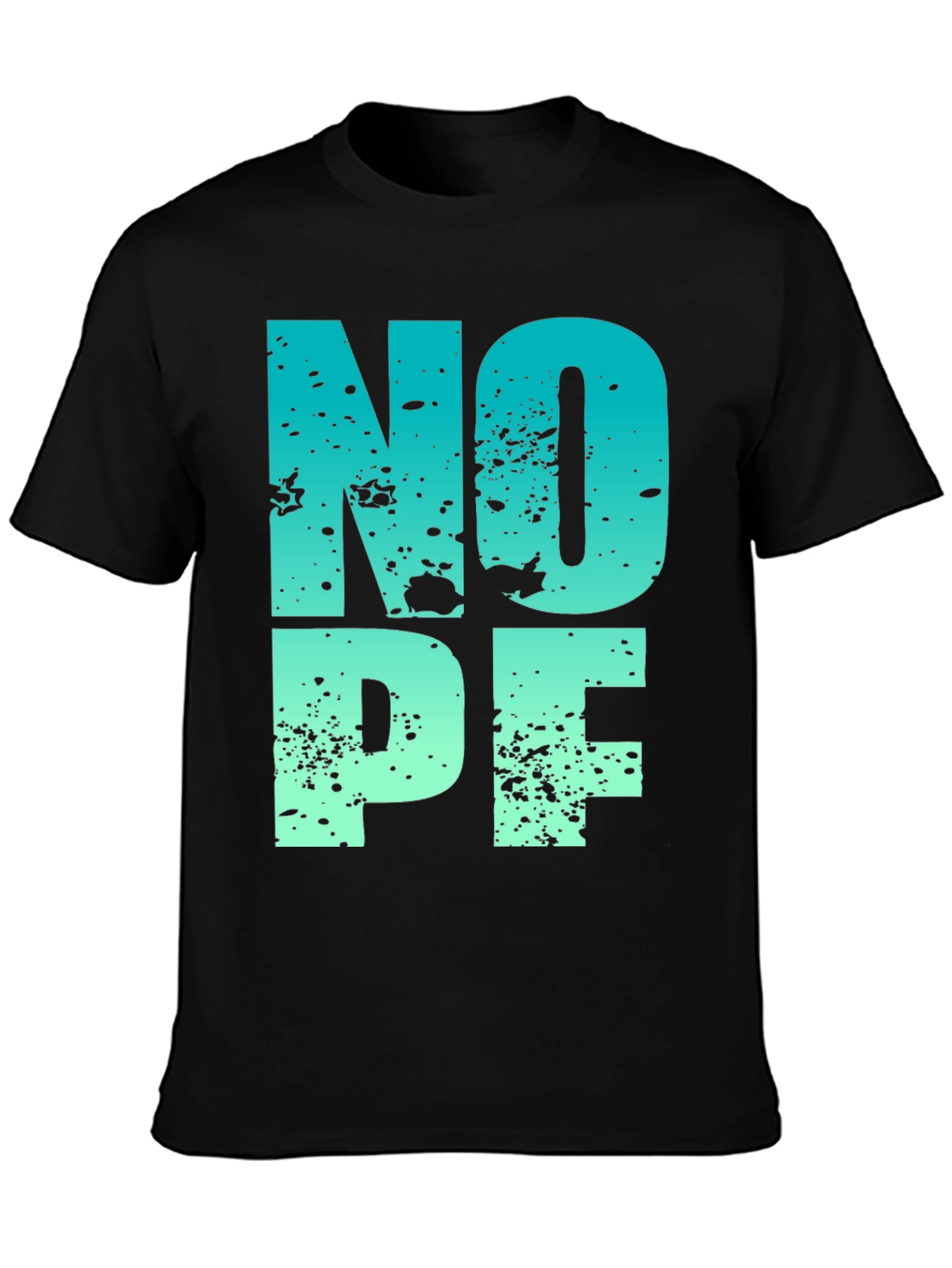 Nope T-Shirt - Gradient Novelty Graphic Tee