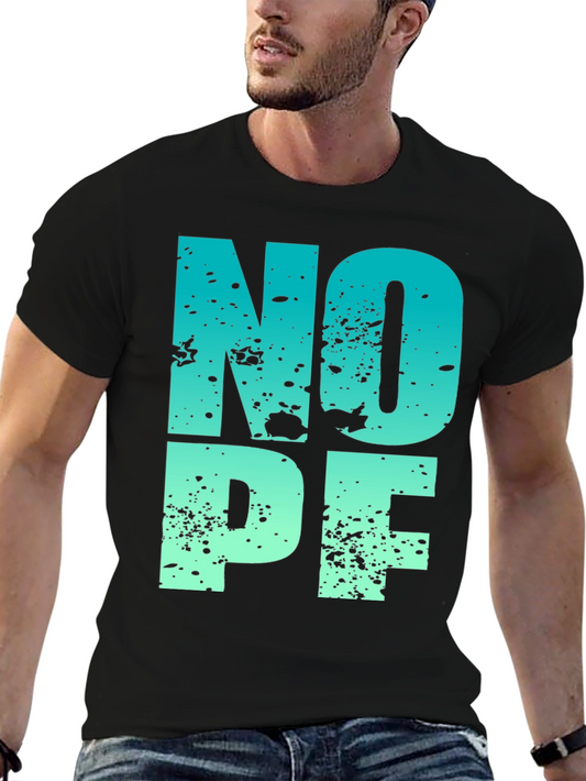 Nope T-Shirt - Gradient Novelty Graphic Tee
