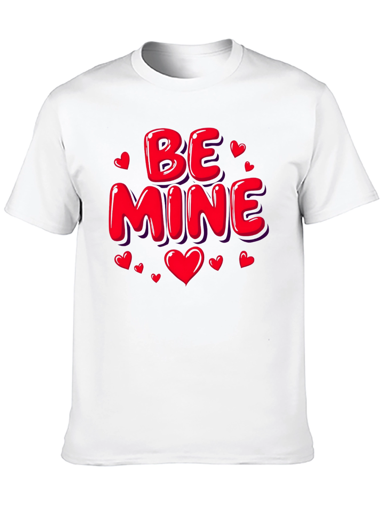 Be Mine Valentines Day Black T-Shirt