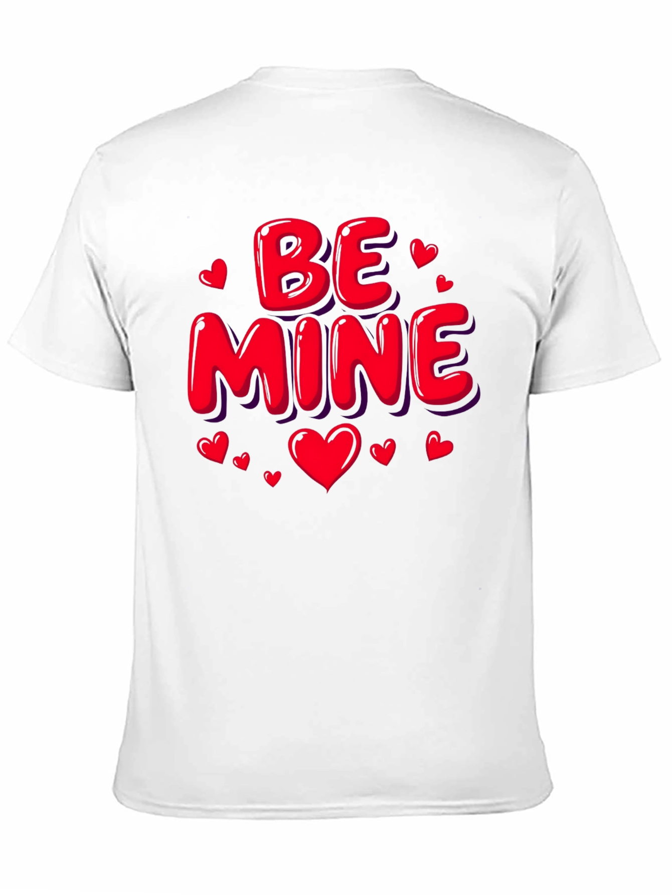 Be Mine Valentines Day Black T-Shirt