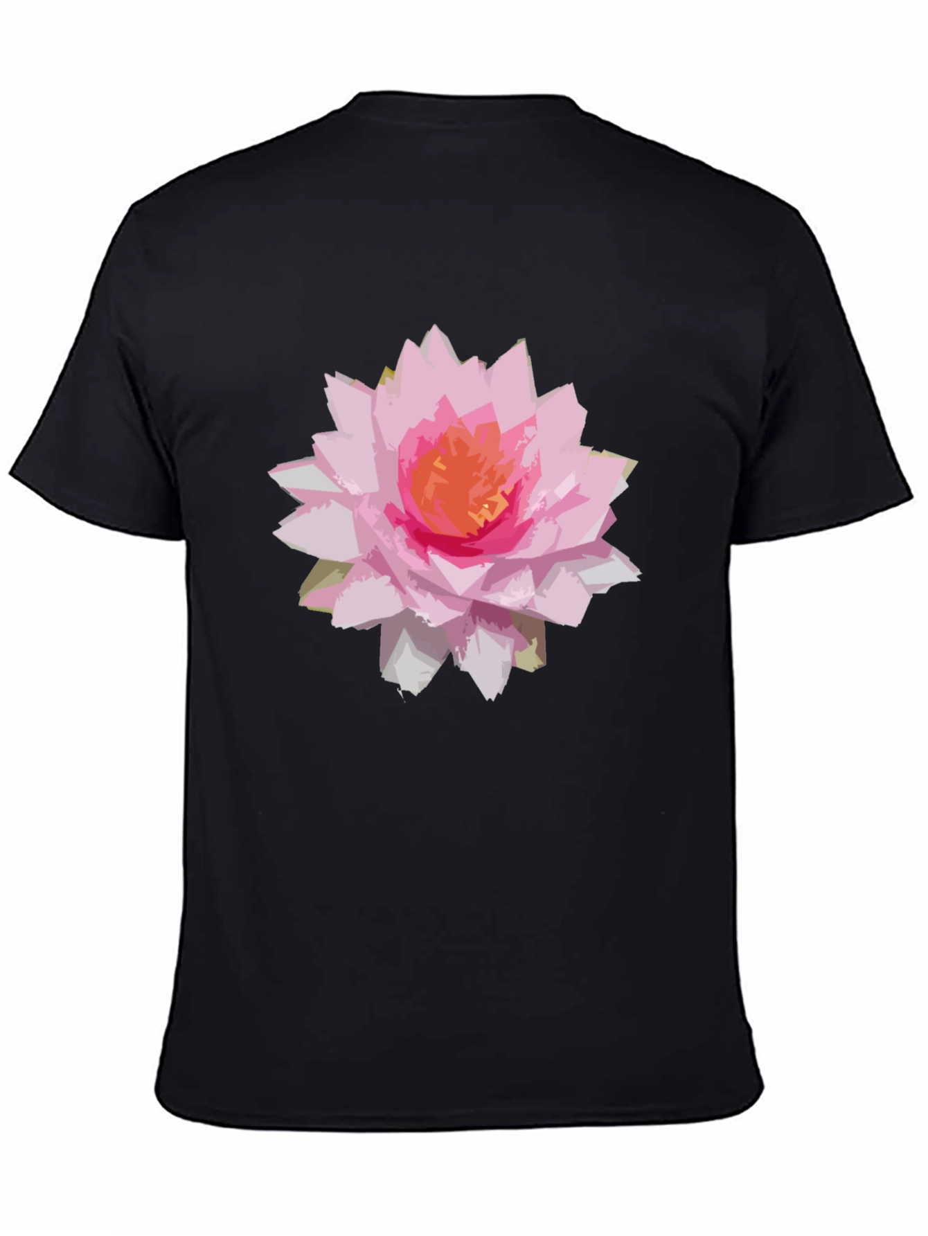 Floral Graphic Black T-Shirt
