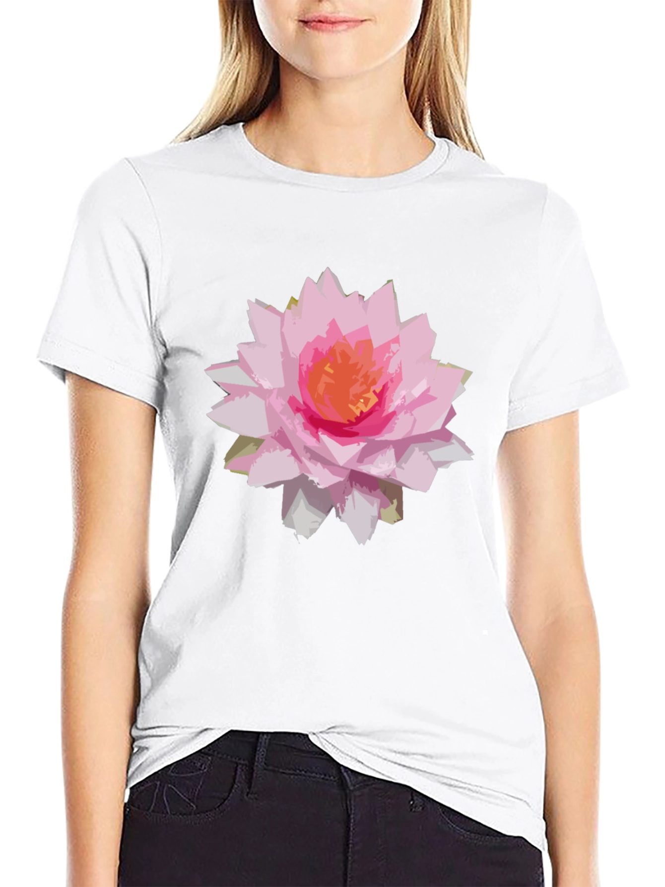 Floral Graphic Black T-Shirt